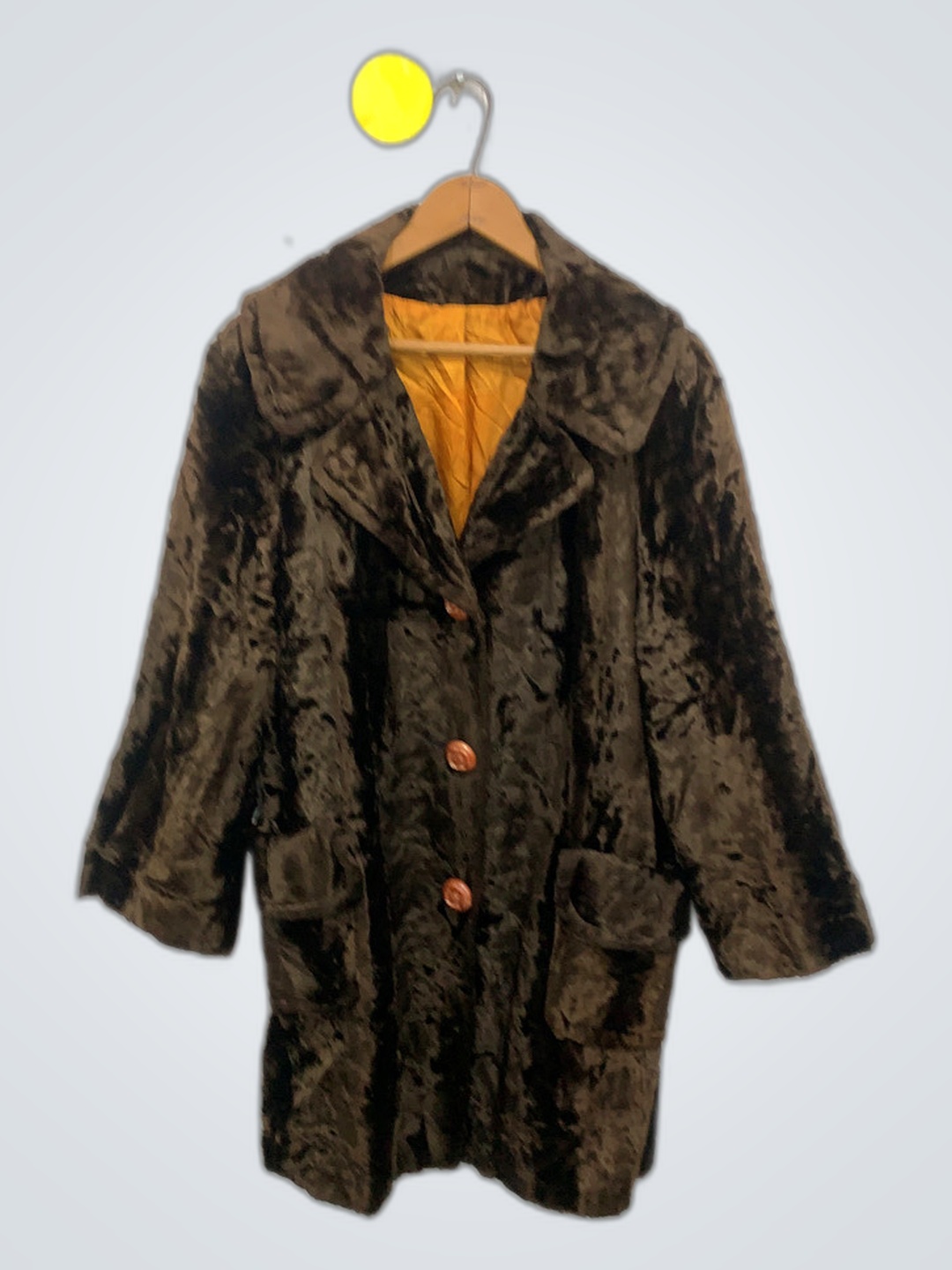 Vintage Brauner Pelzmantel