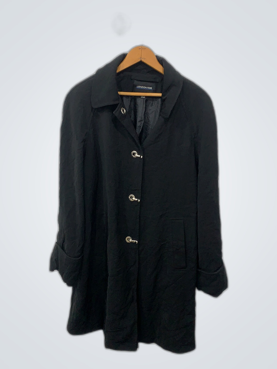 London Fog Black Trench Coat