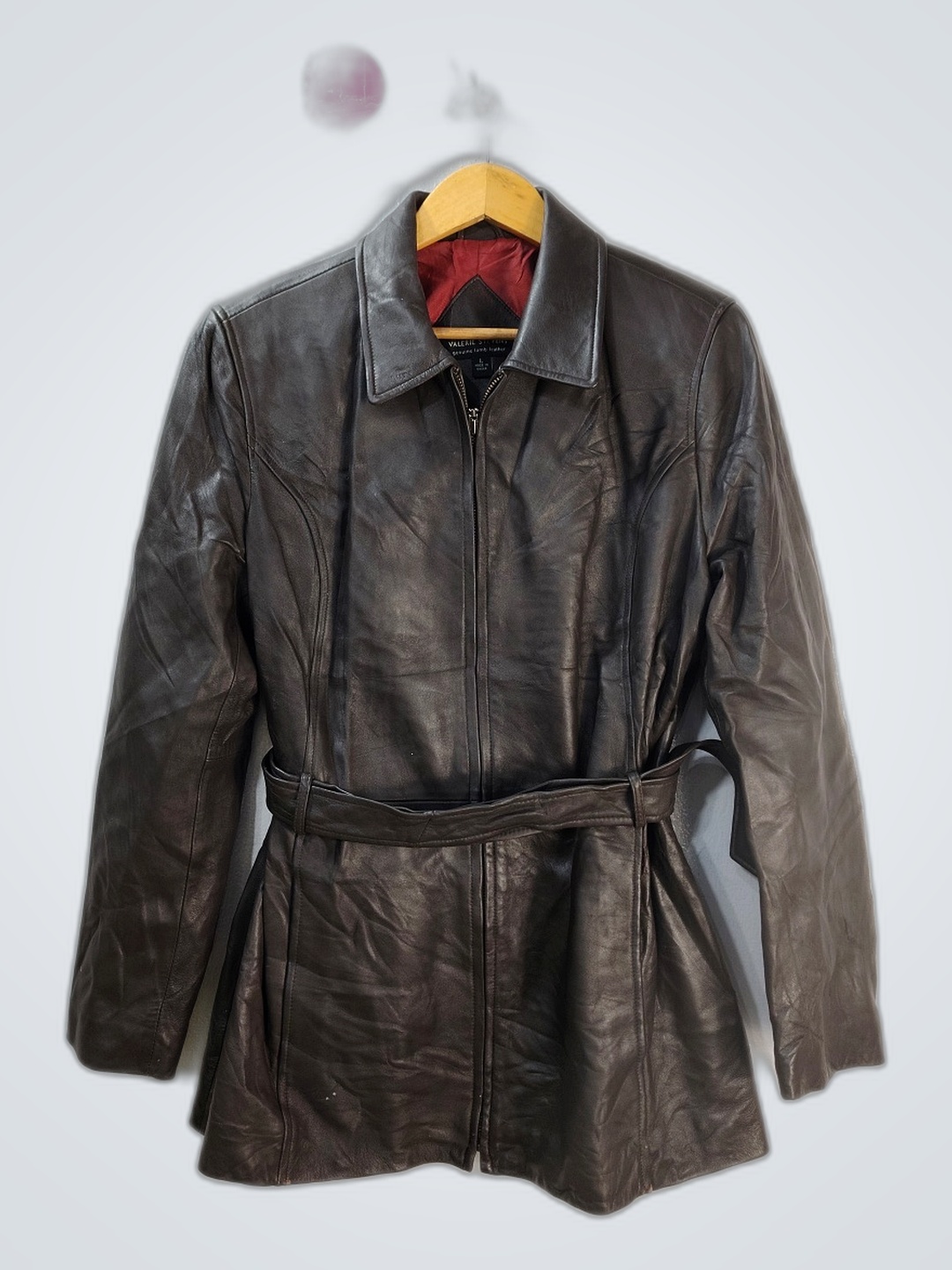 Veste en cuir noir Valerie Stevens