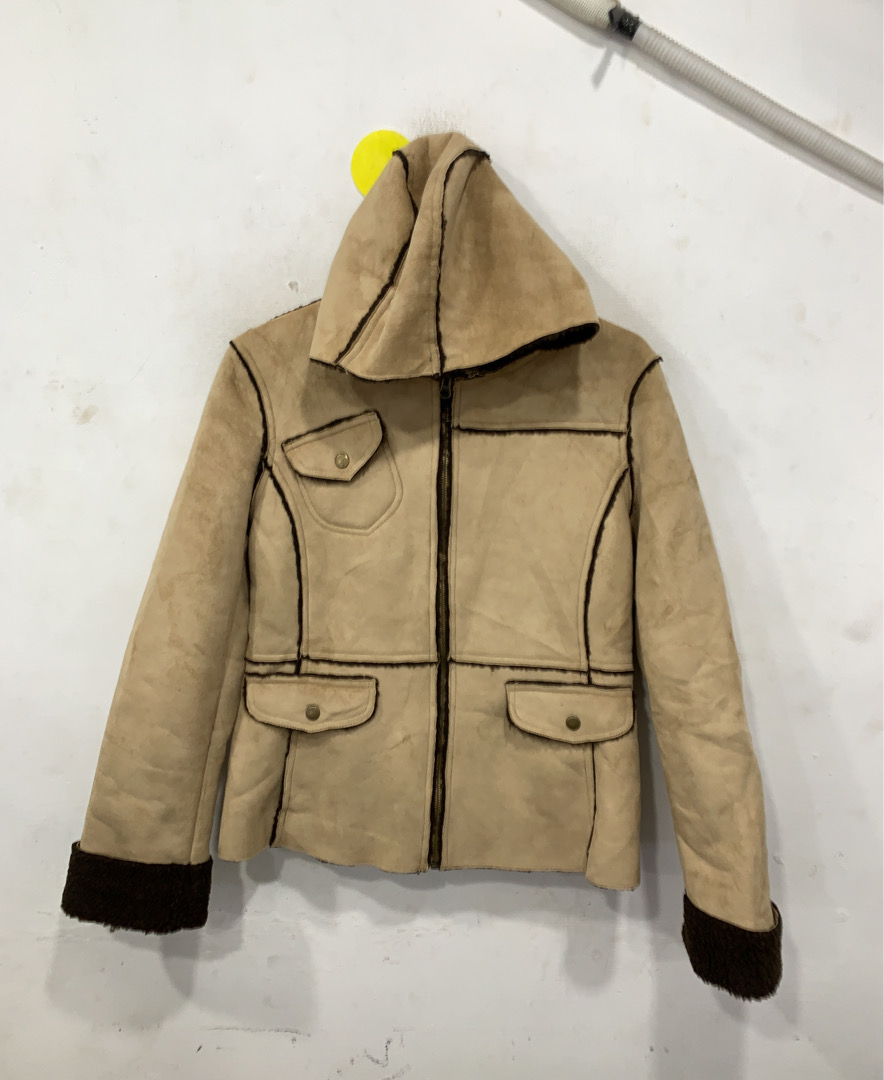 Tan Hooded Jacket