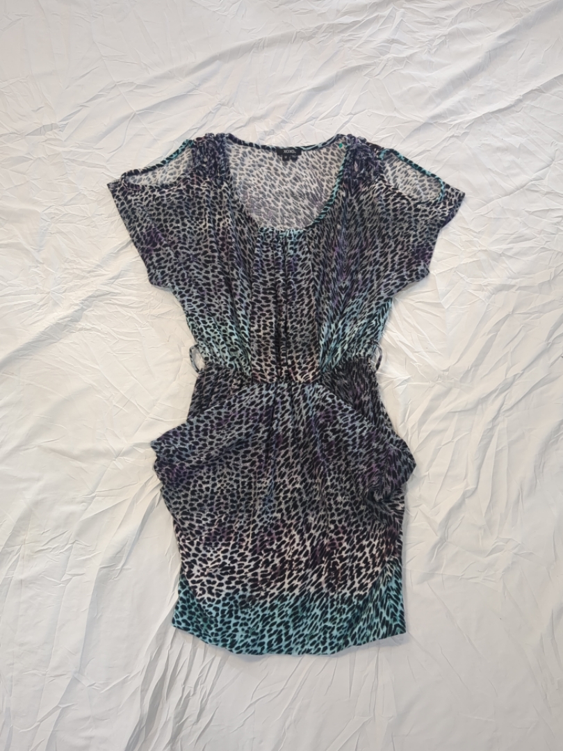 XOXO Tierdruck Mini-Kleid