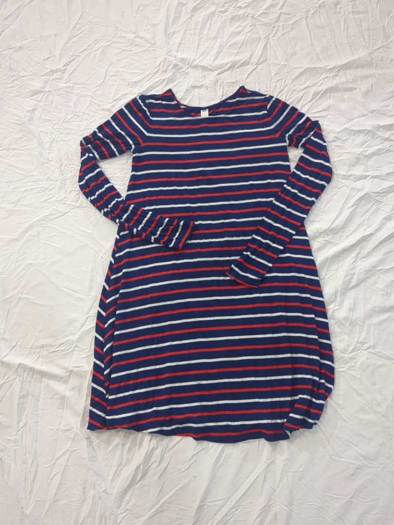 Old Navy Gestreiftes Langarmkleid