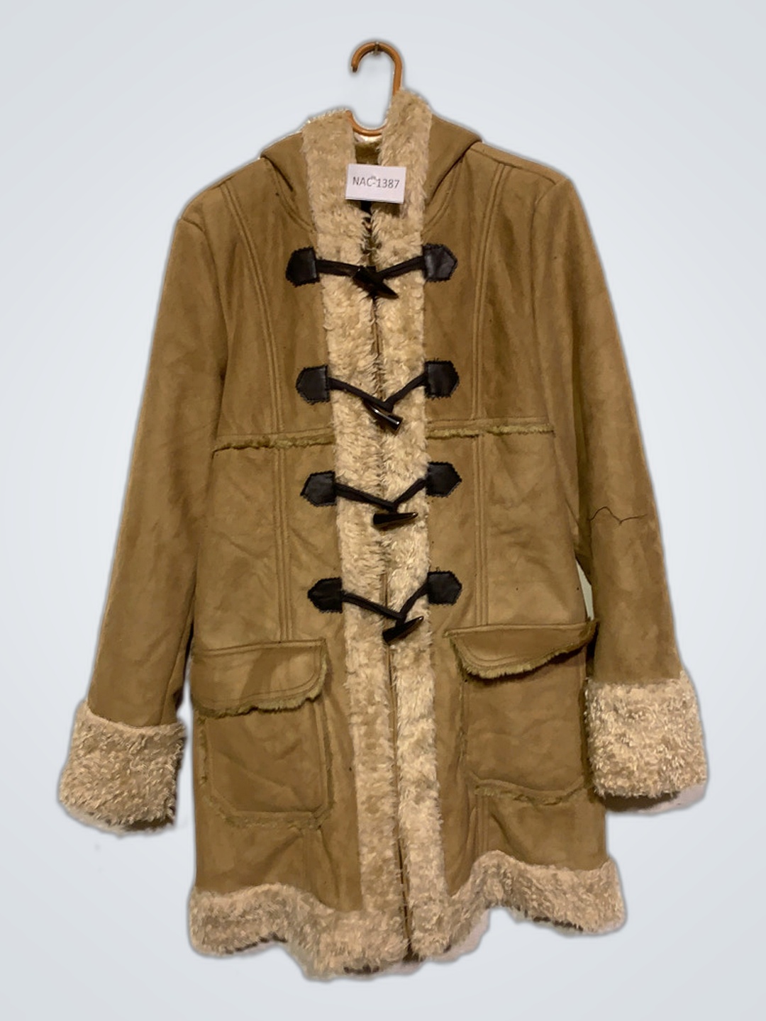 Tan Fur-Lined Coat