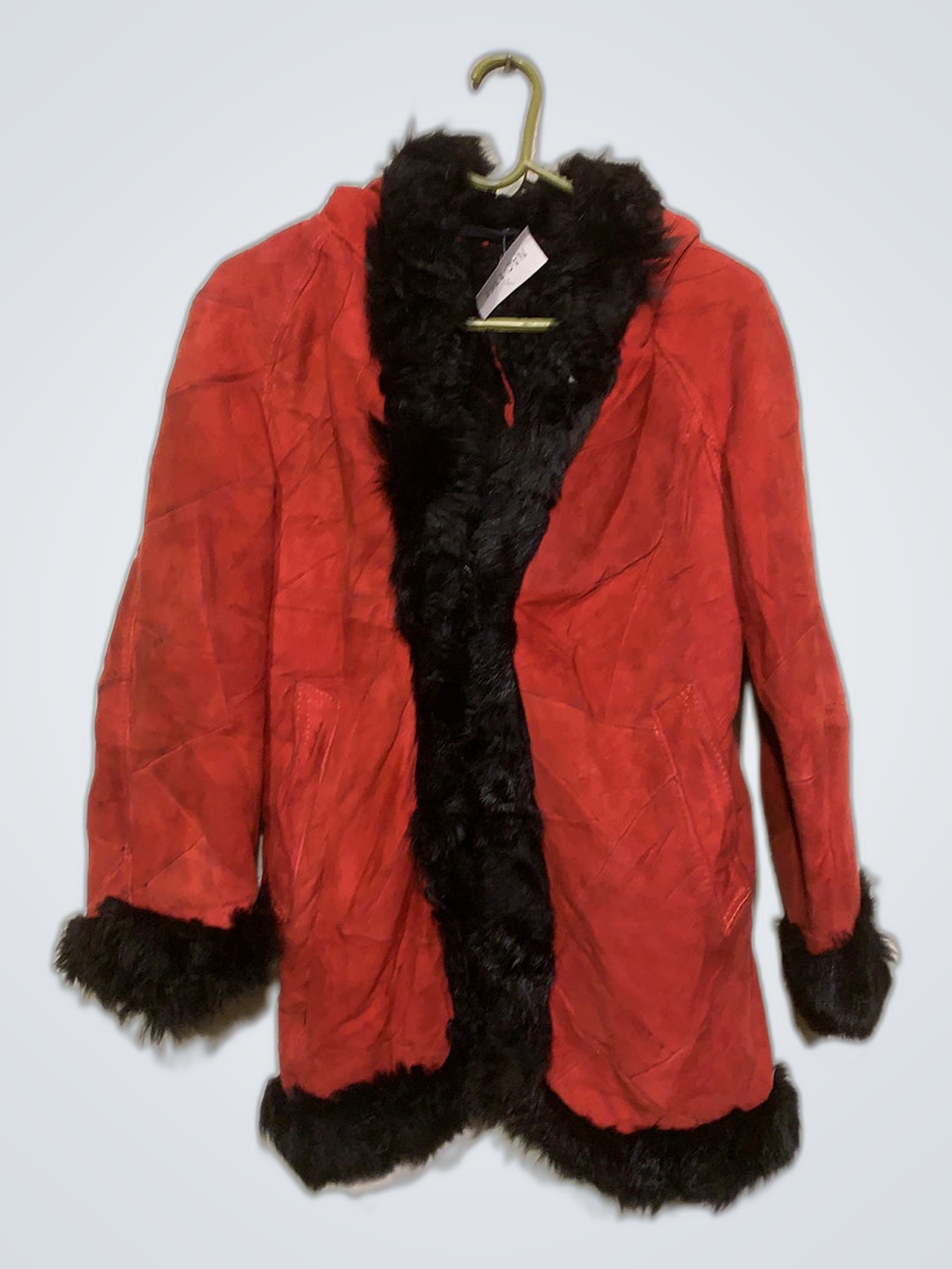 Red Fur-Trimmed Coat