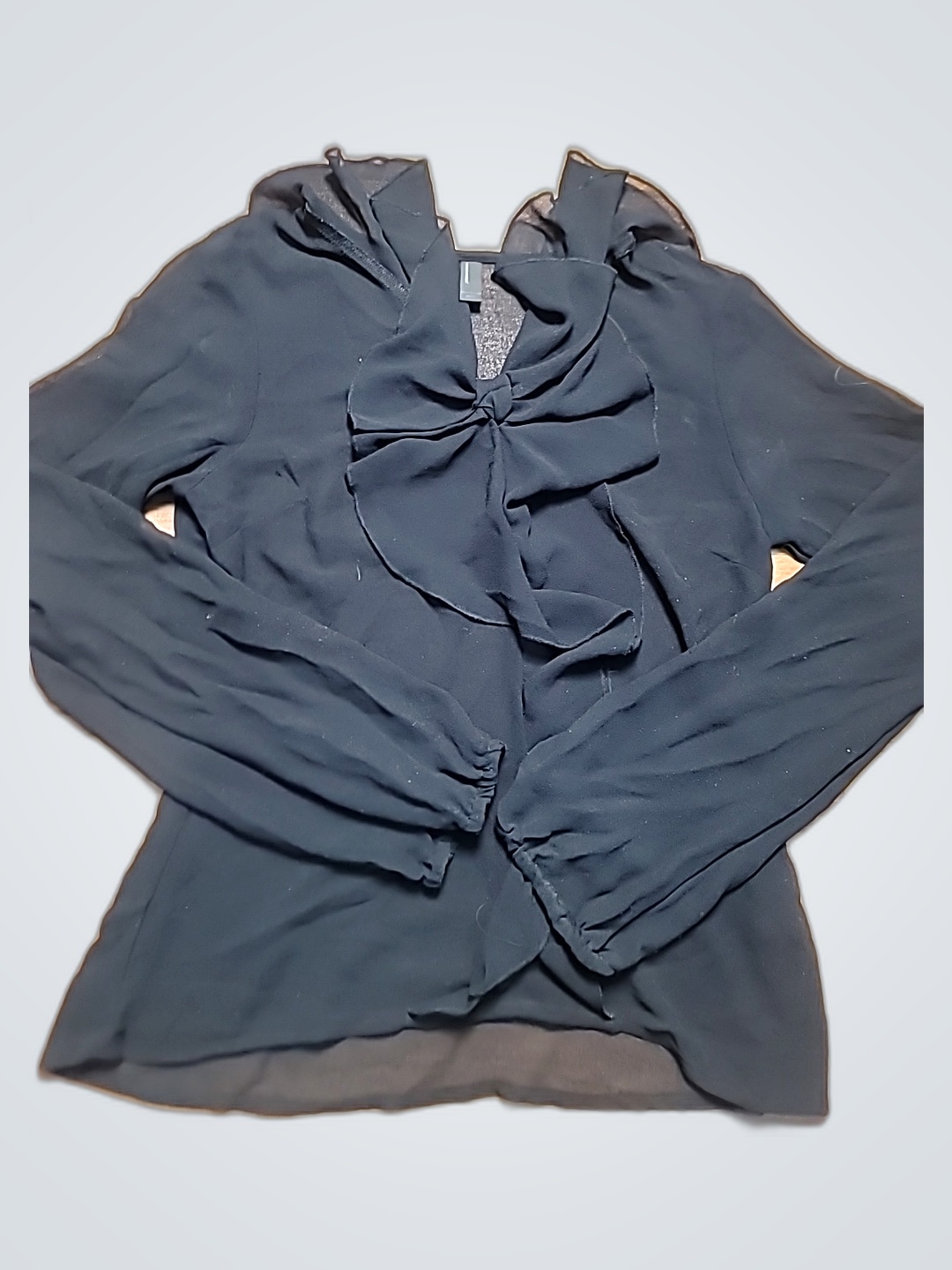 Blusa Preta de Manga Longa