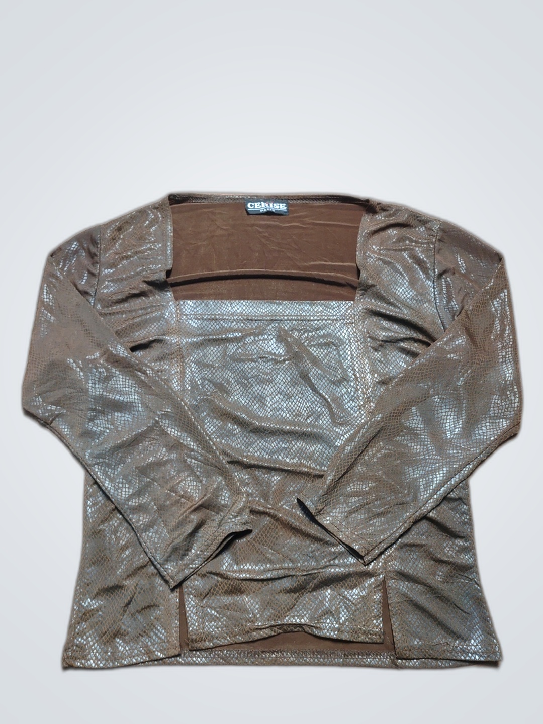 ブラウンメタリックトップ