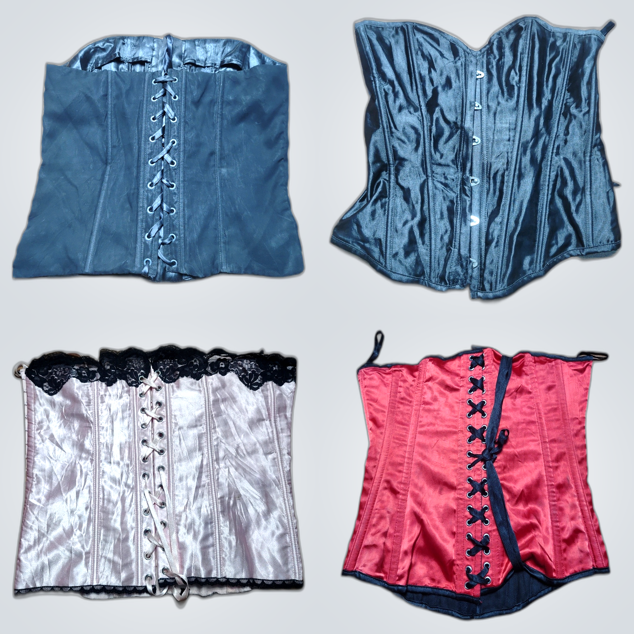Ensemble de corsets 7 pièces en velours, dentelle ..