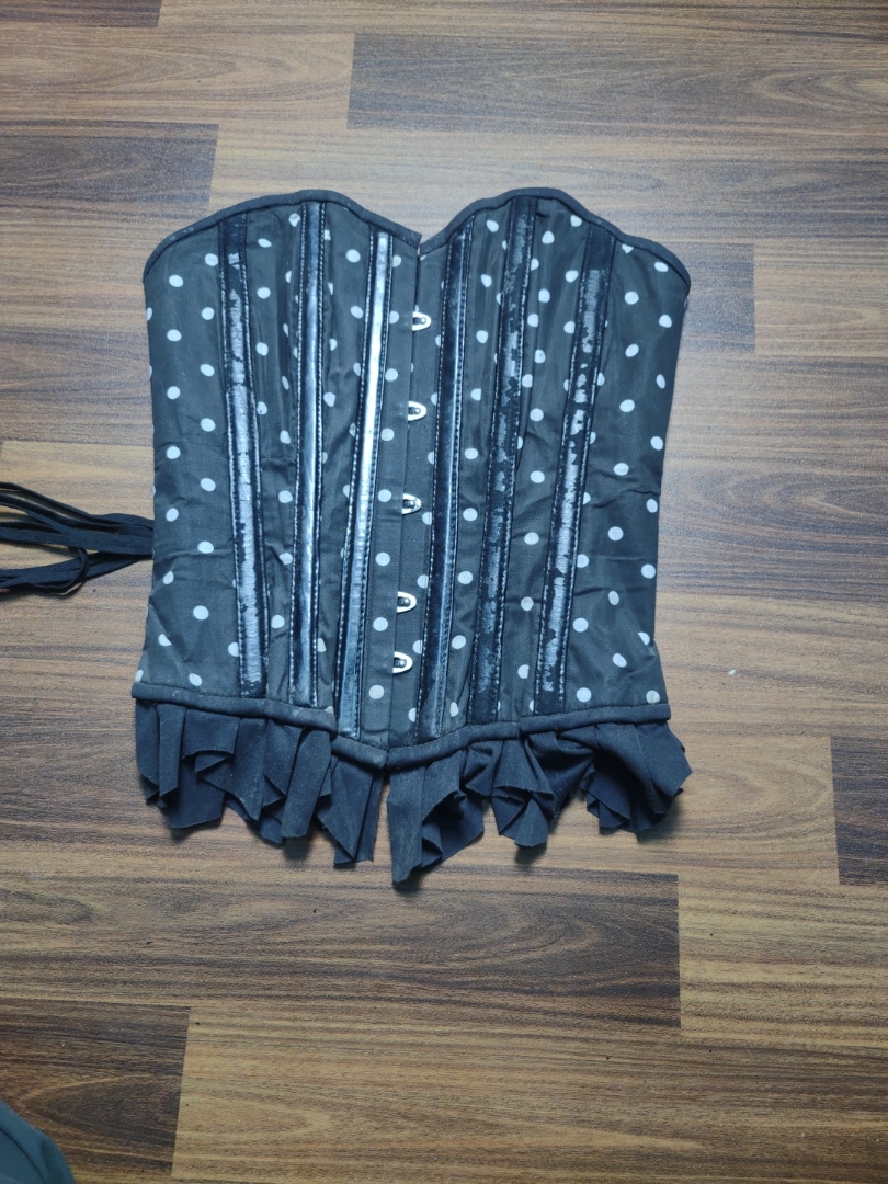 Black Polka Dot Corset