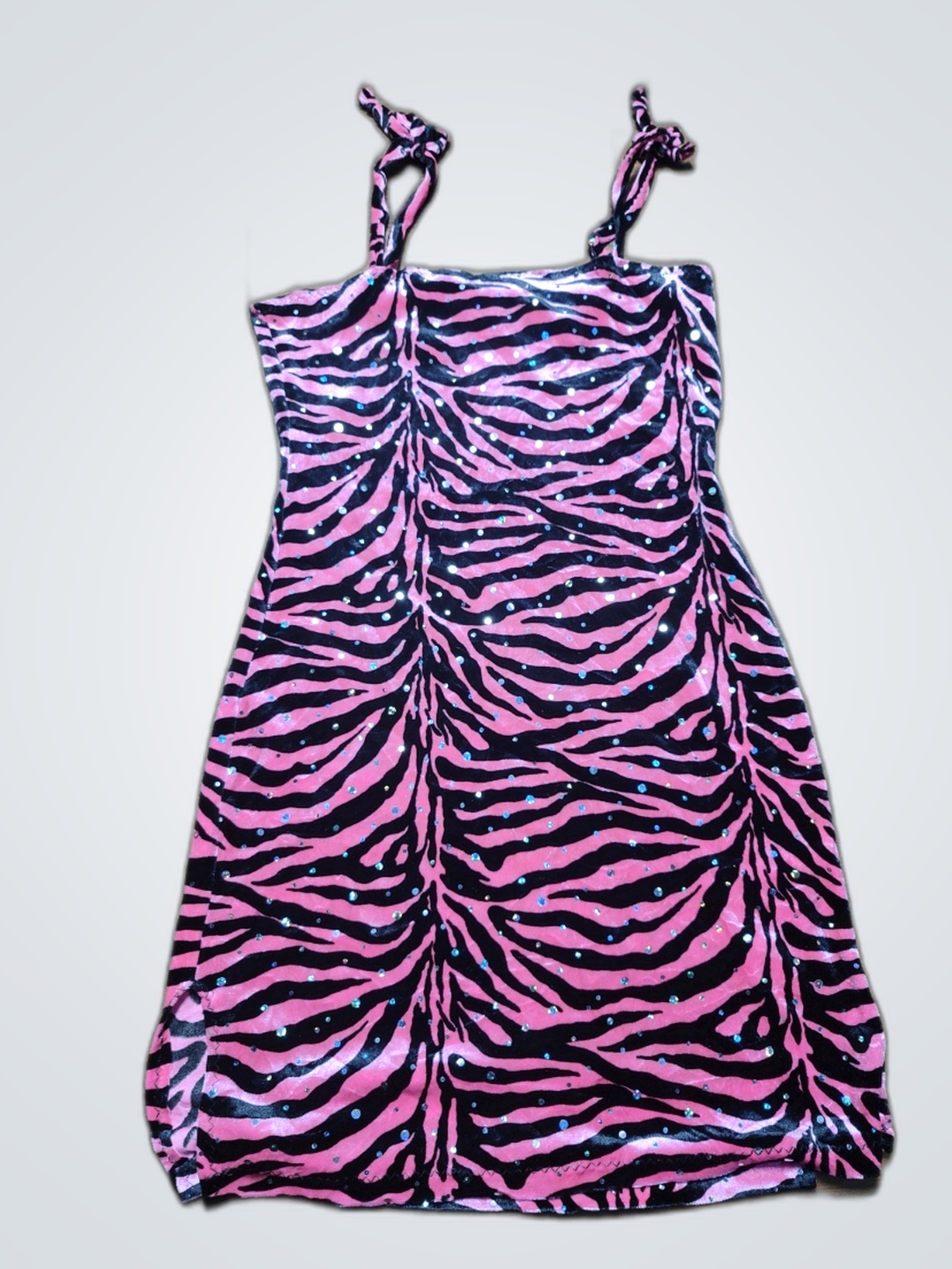 Pink Zebra Print Dress