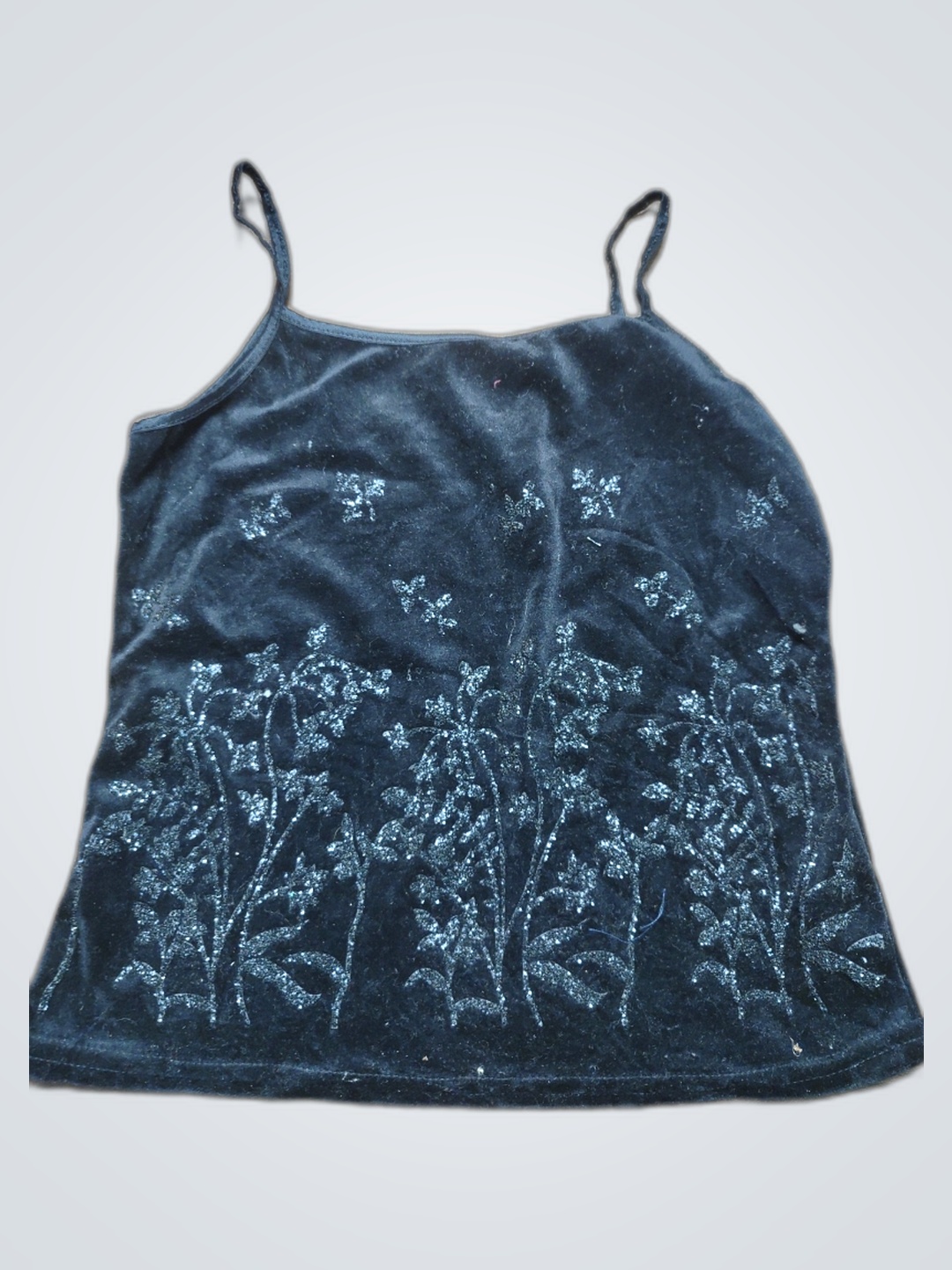 Black Velvet Tank Top