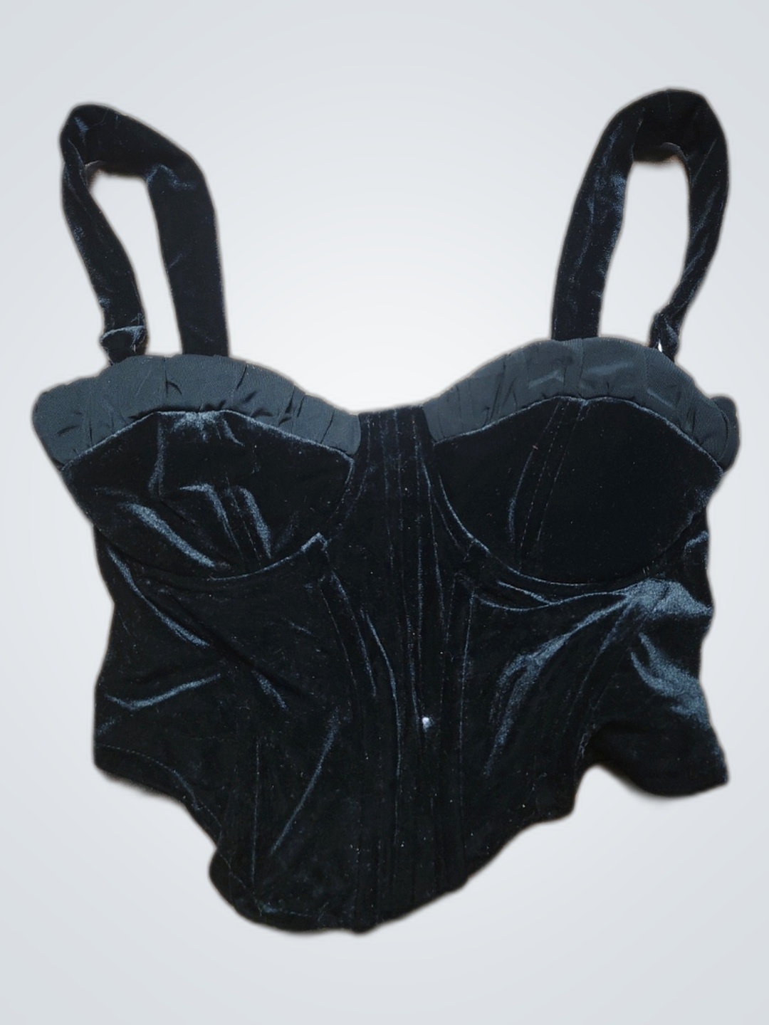 Black Velvet Bustier