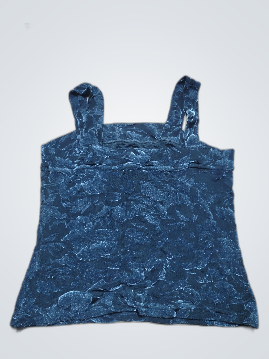 Blue Floral Tank Top