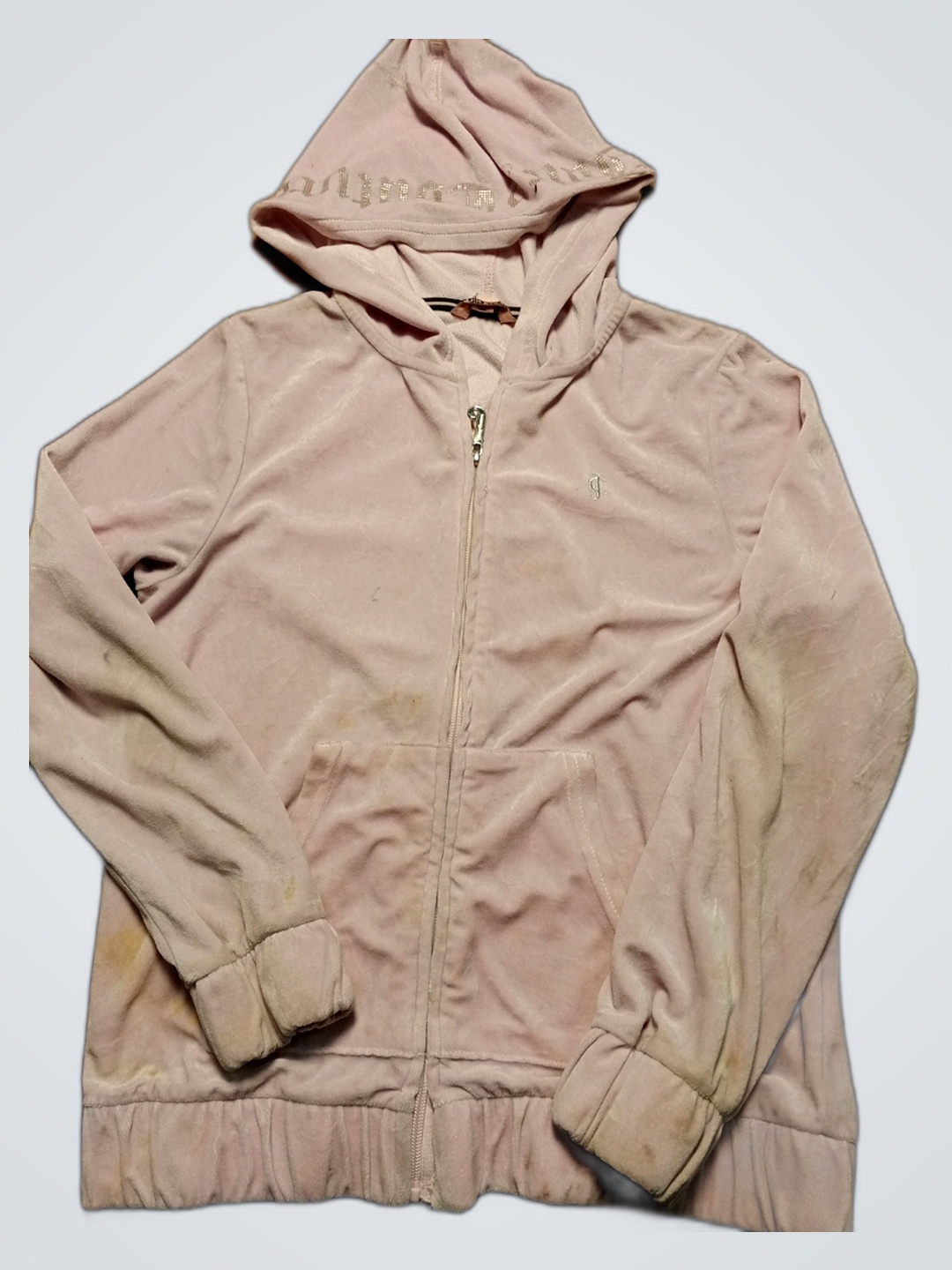 Juicy Couture Pink Velour Zip-Up Hoodie