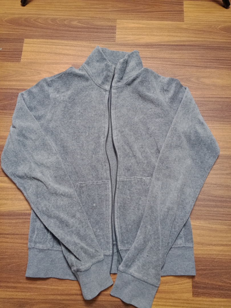 Juicy Couture Grey Velour Track Jacket
