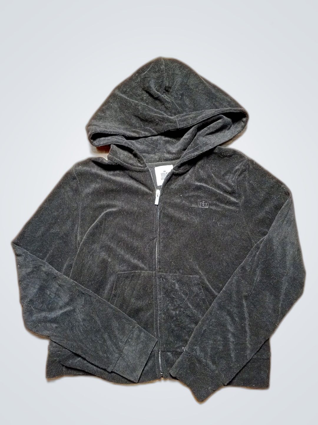 Juicy Couture Black Velvet Hoodie