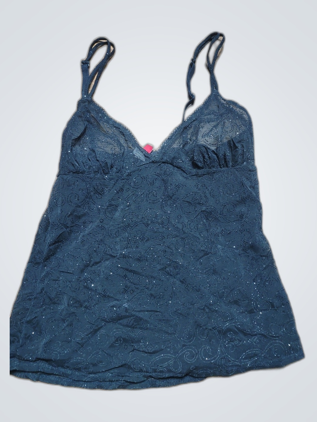 Canotta in pizzo nero