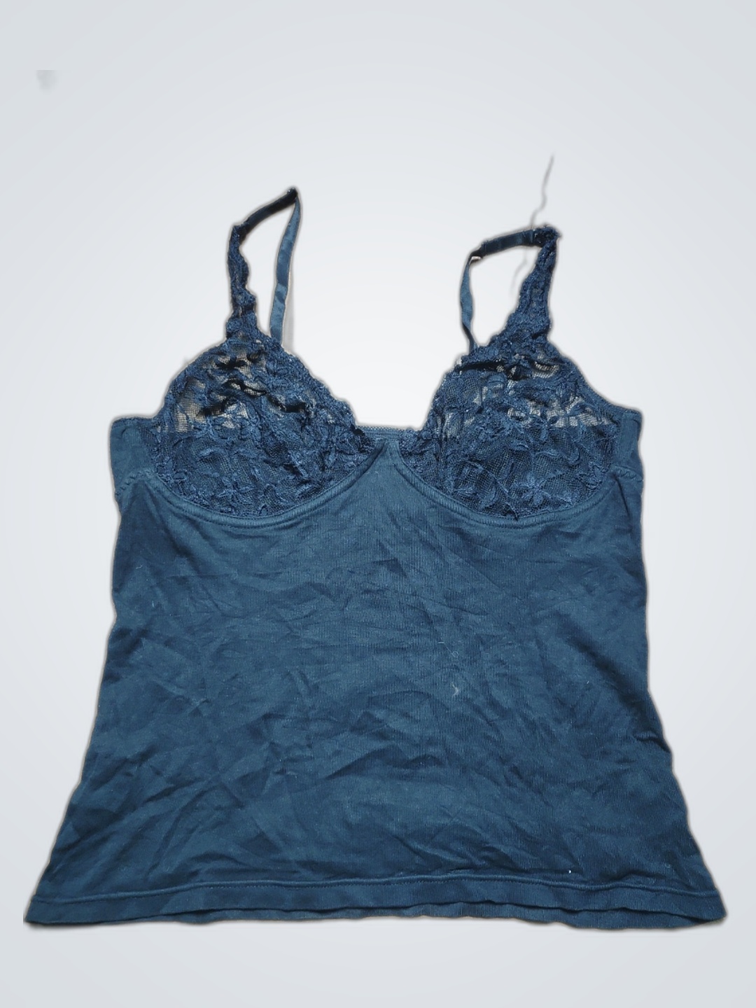 Schwarzes Spitzen-Cami