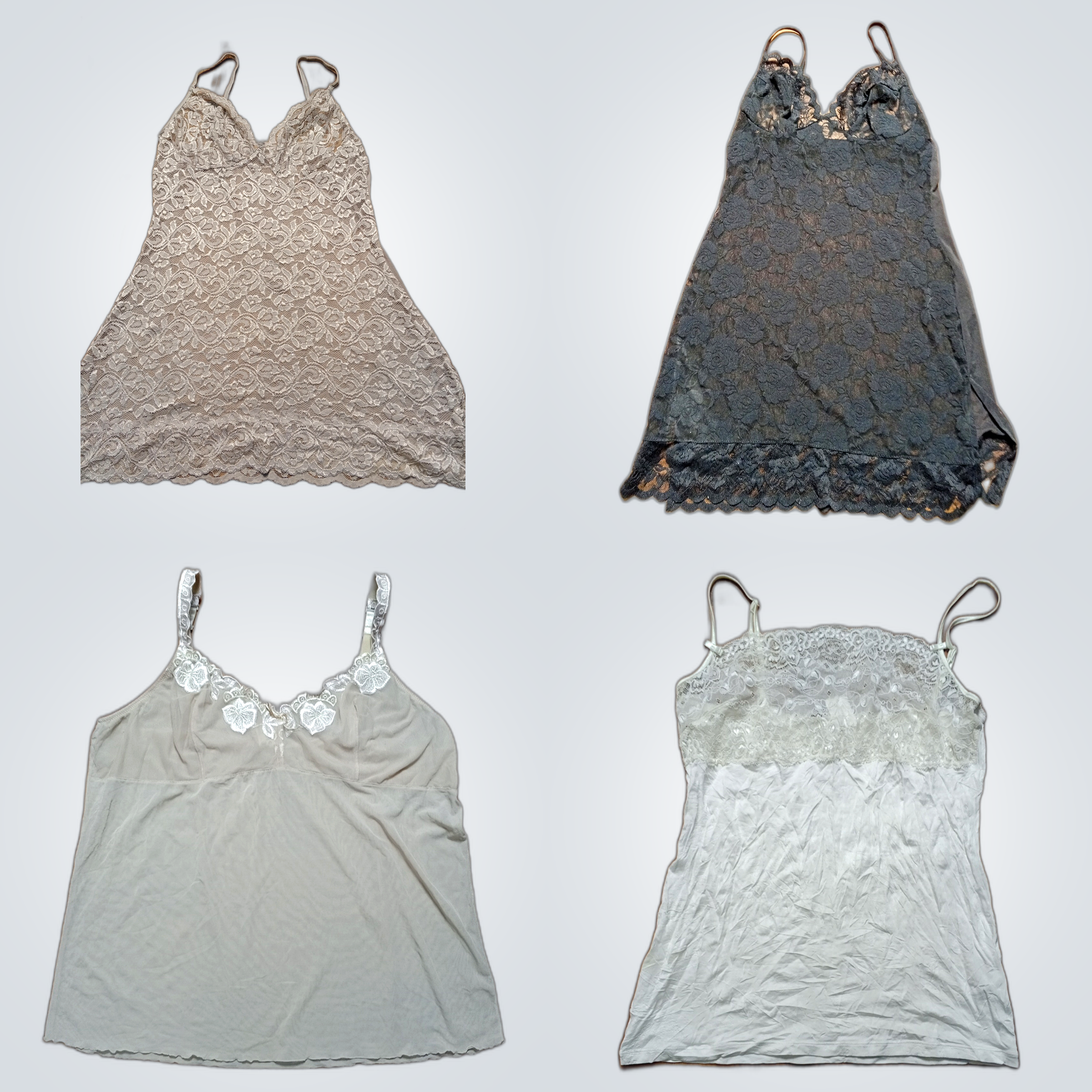 Lace Camisole Bundle - 10 Piece Set with GUESS & E..