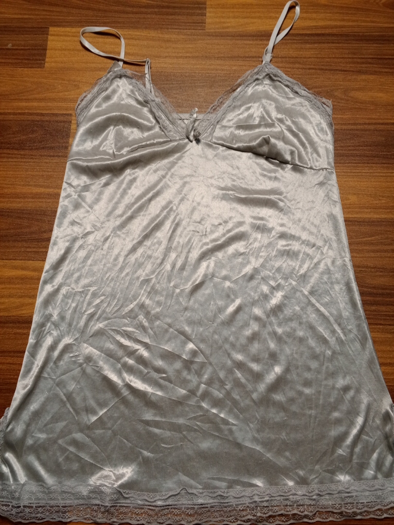 Quimono de Cetim Cinza