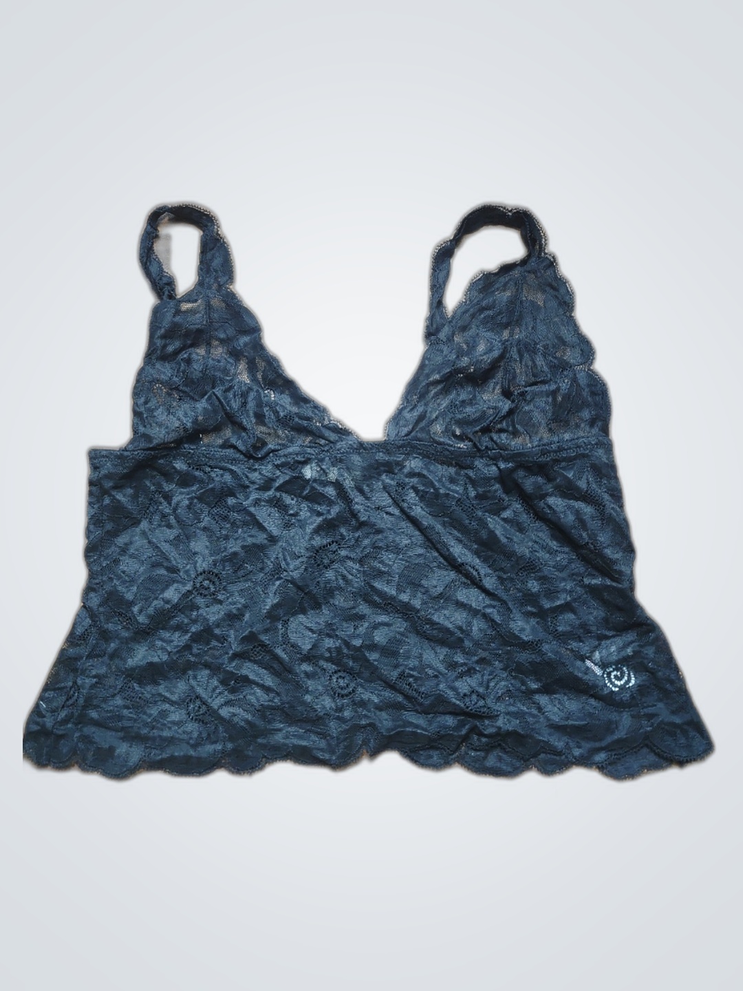 Schwarzer Spitzen-BH