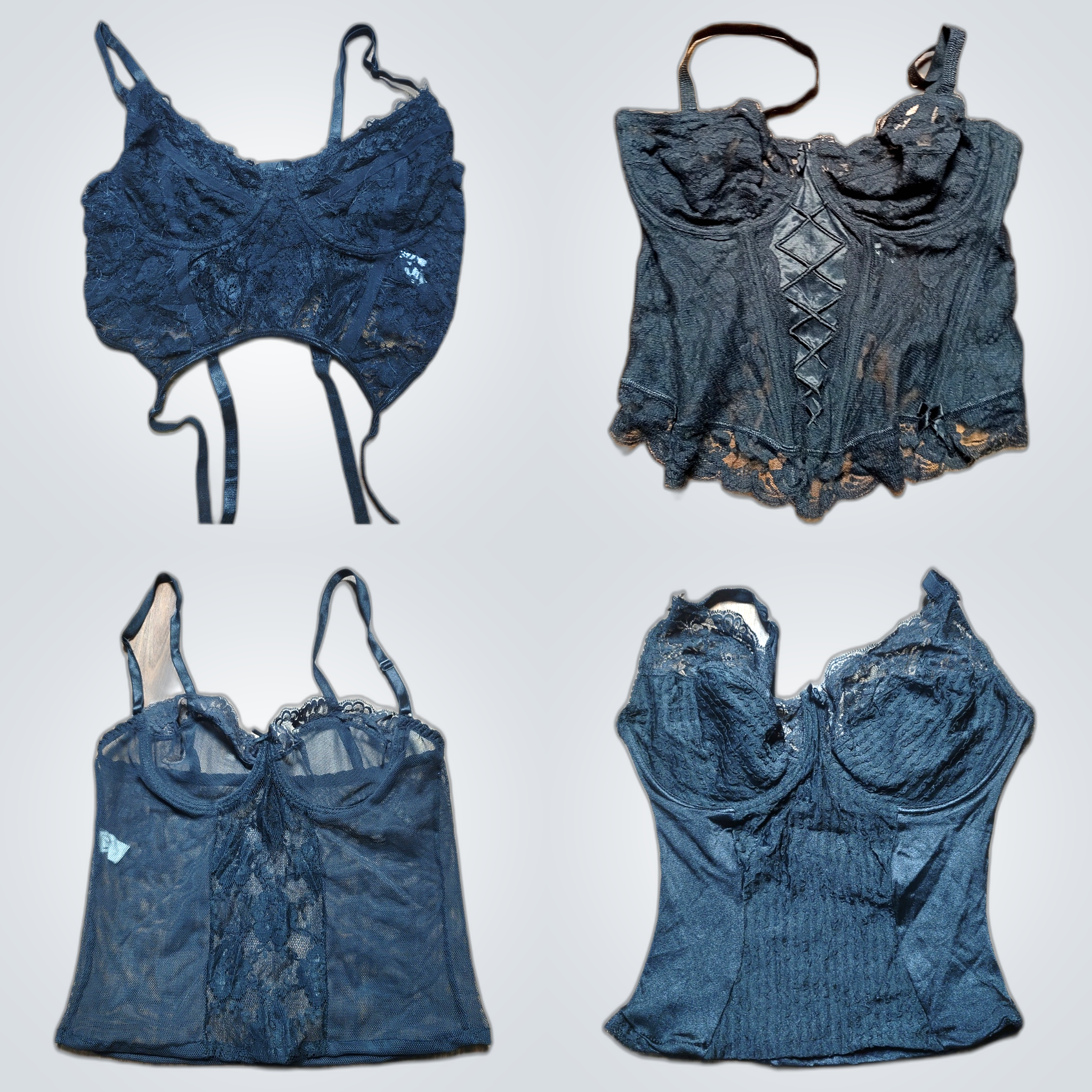 Lace Bundle: Saint Genies & More Black Lace Tops, ..