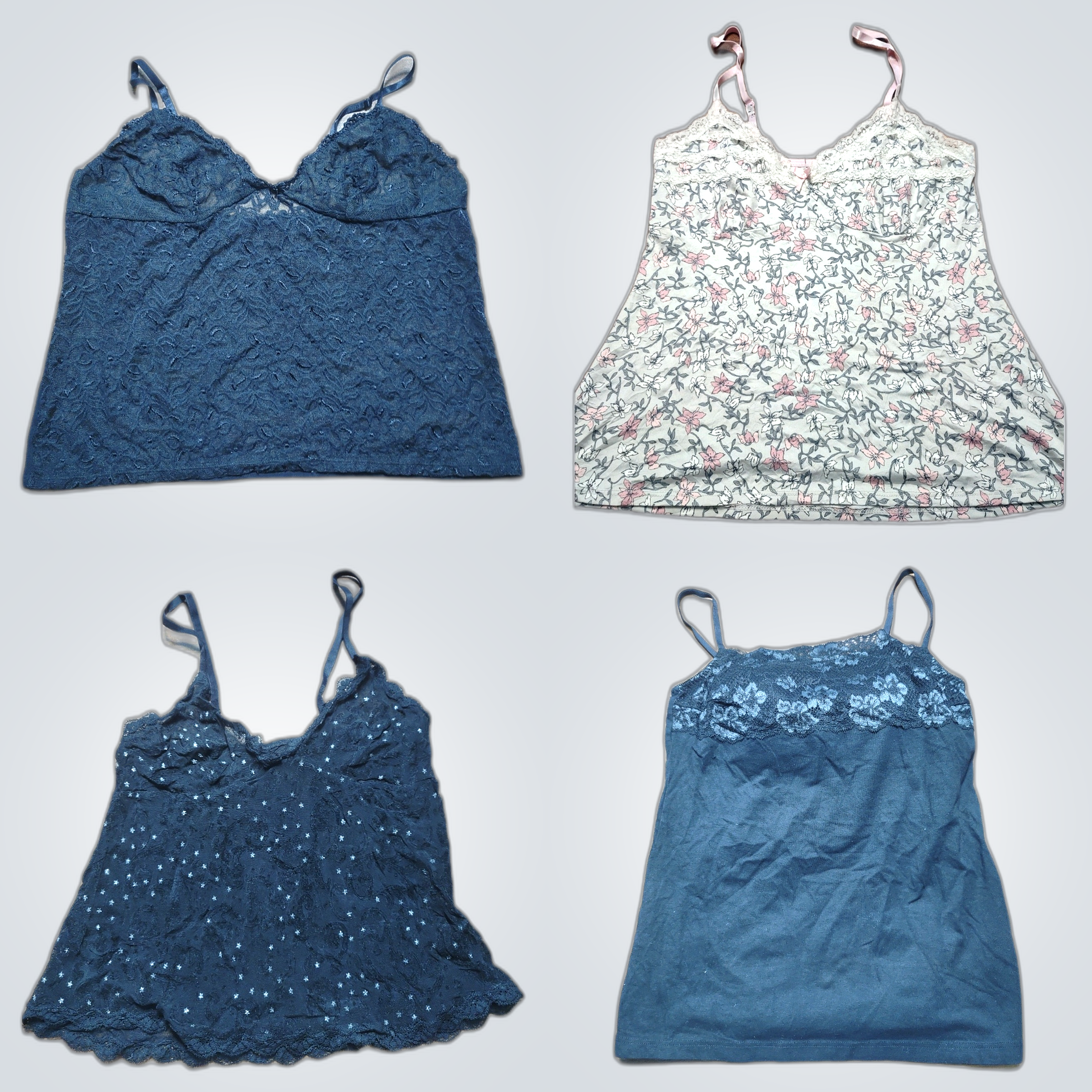 Y2K Lace Trim Camisoles