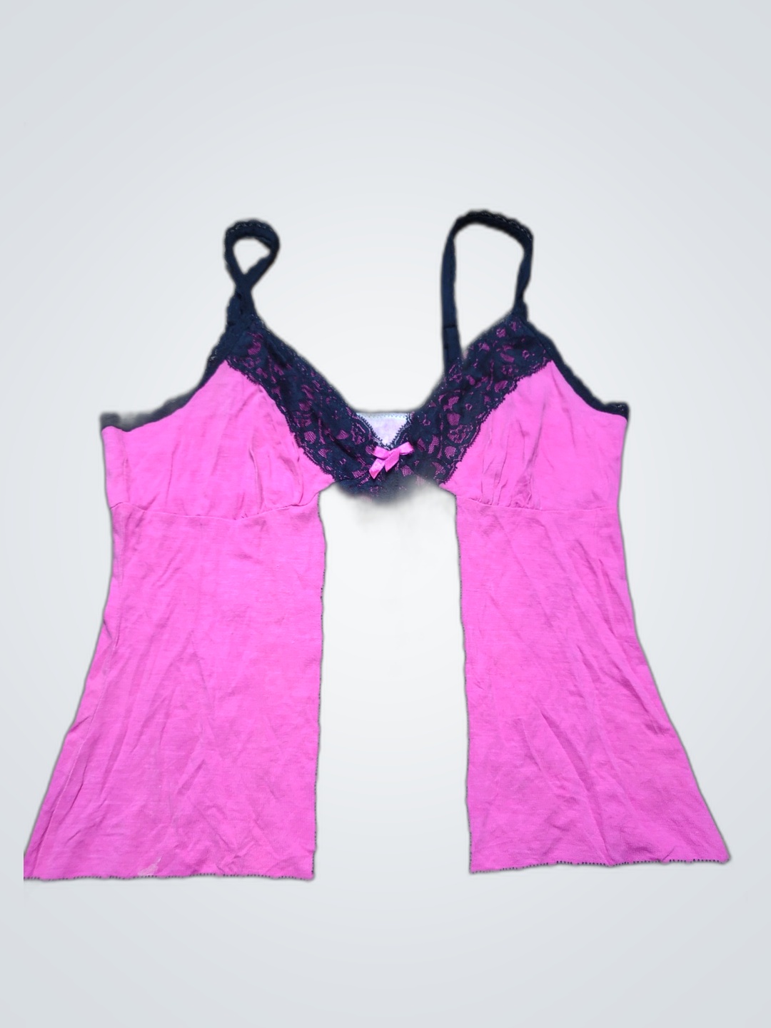 Rosa Spitzenbesatz Camisole