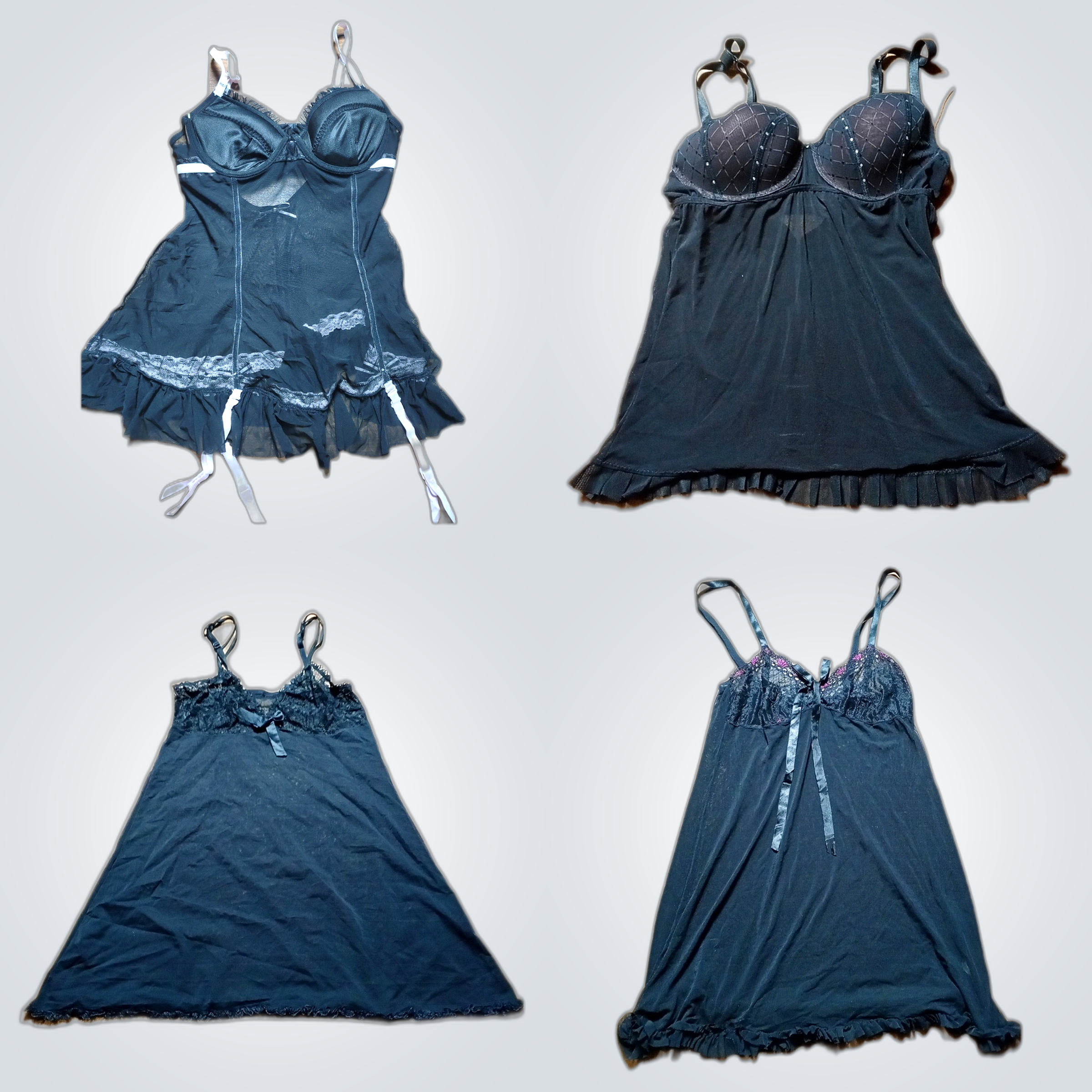 Black  sweet y2k nighty