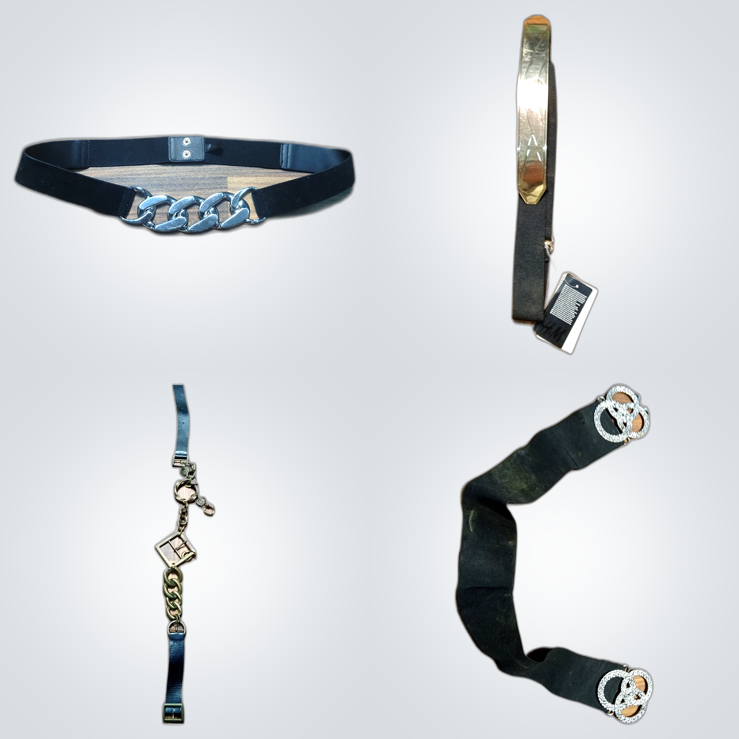 Y2K Ceintures Ensemble en Cuir