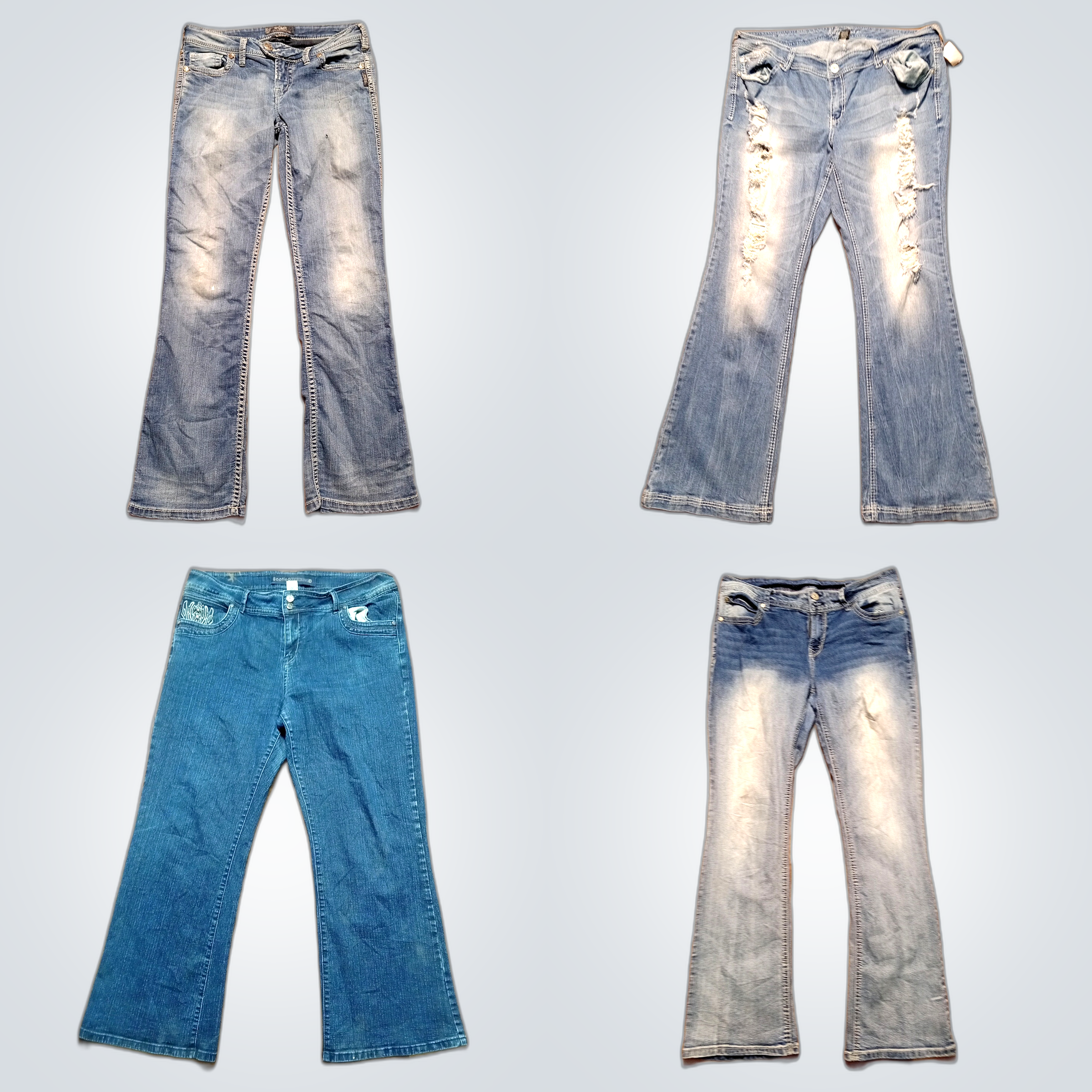 Ensemble de 7 jeans en denim Lei, 7 For All Mankin..