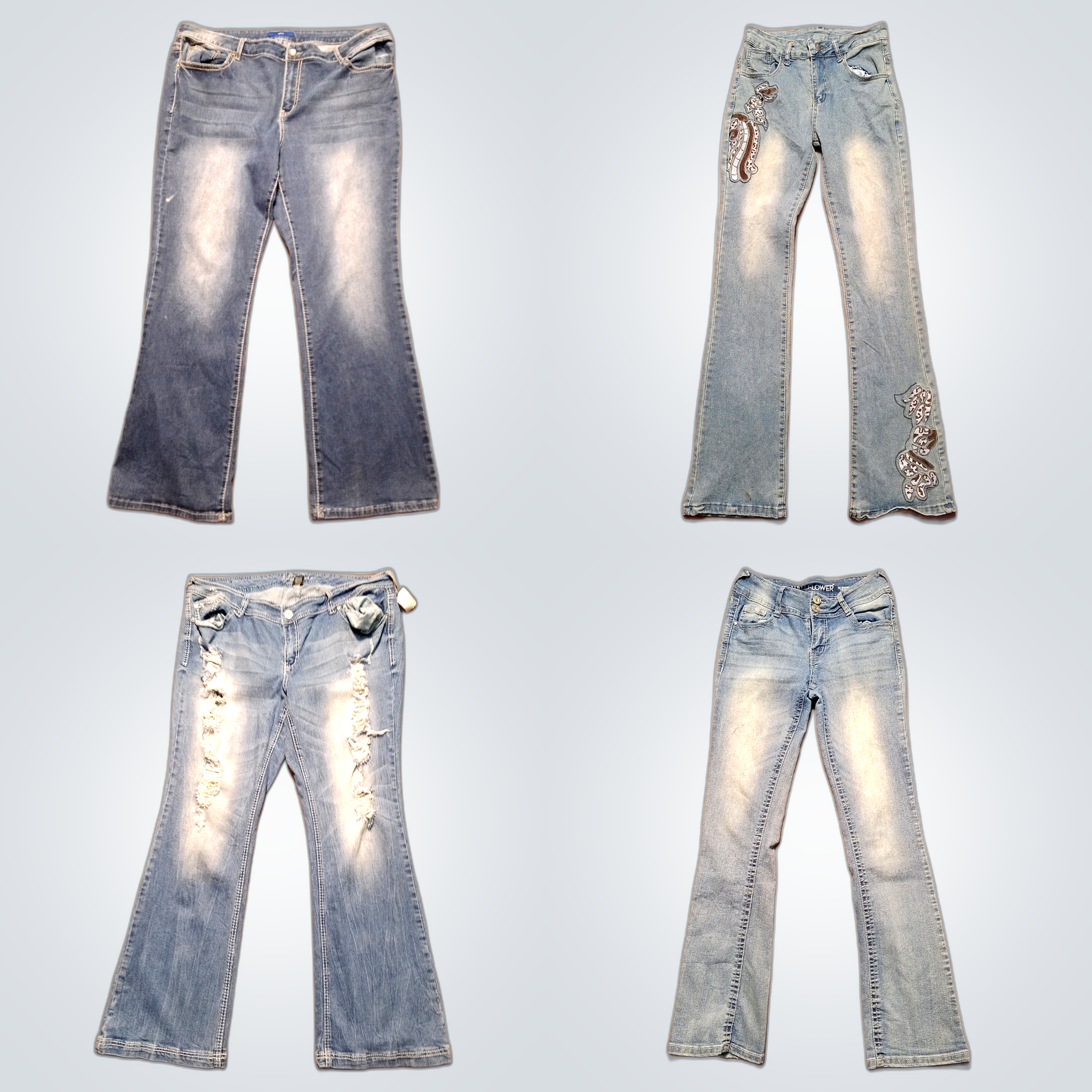 Y2k Sweet flared jeans