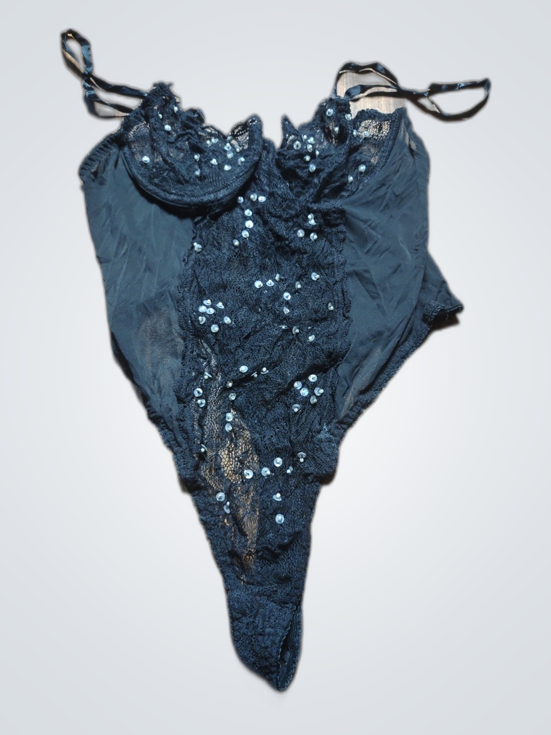 Body de encaje negro