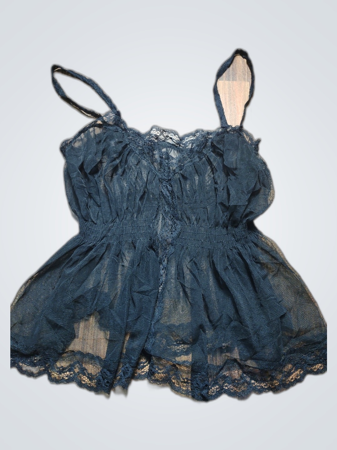 Black Lace Camisole Top