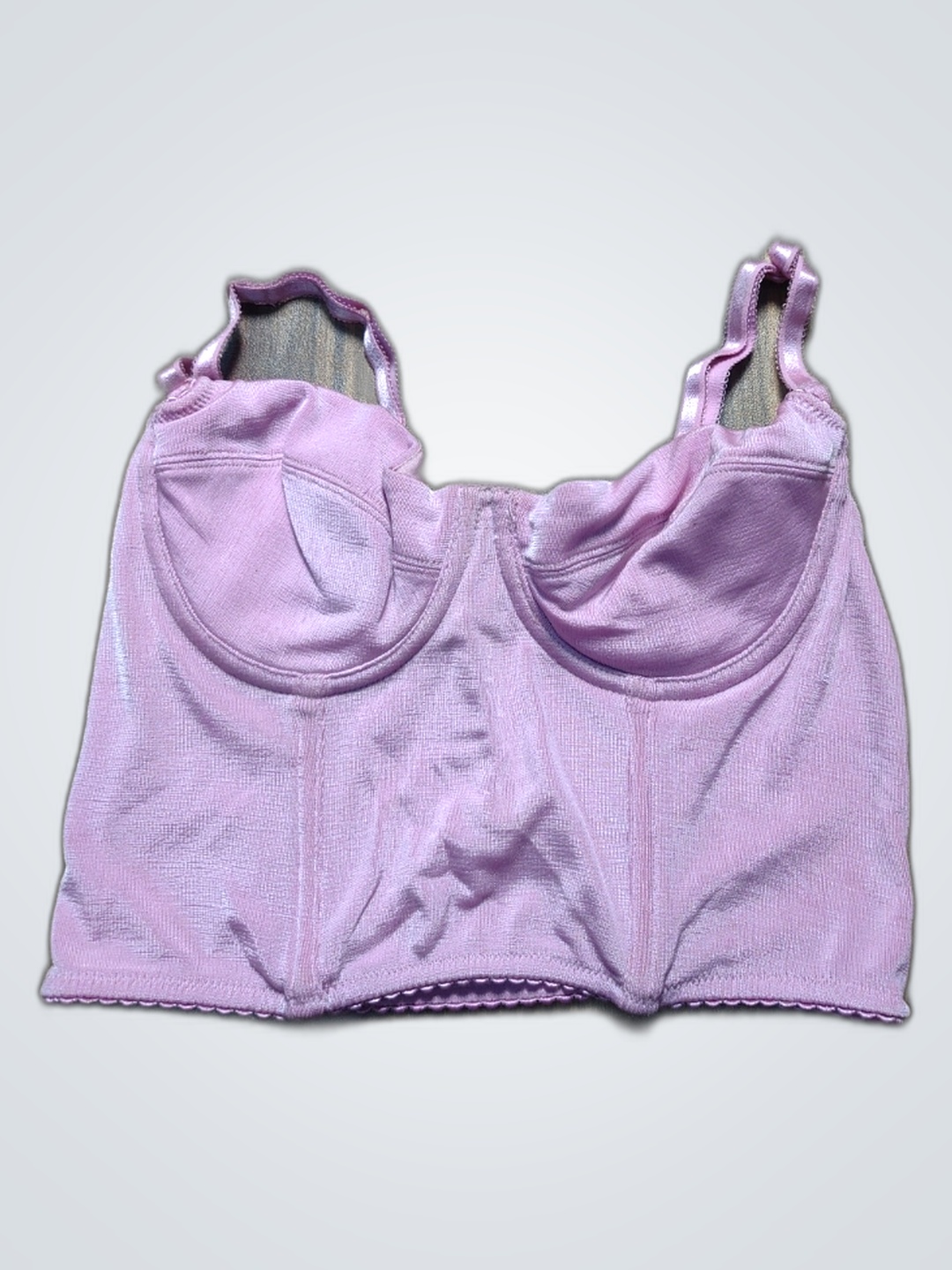 Pink Lace Bustier Top