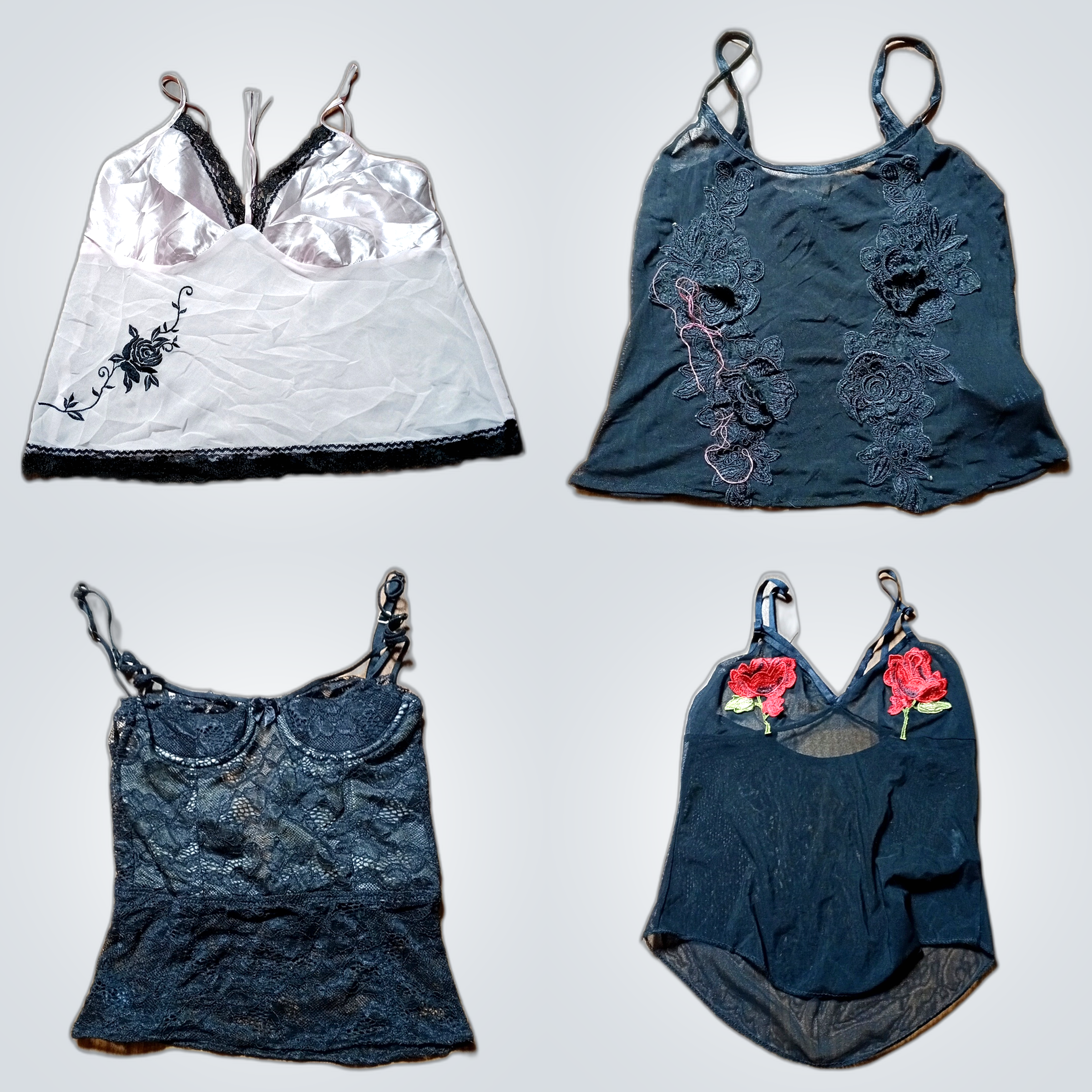 Black curated Cami Tops