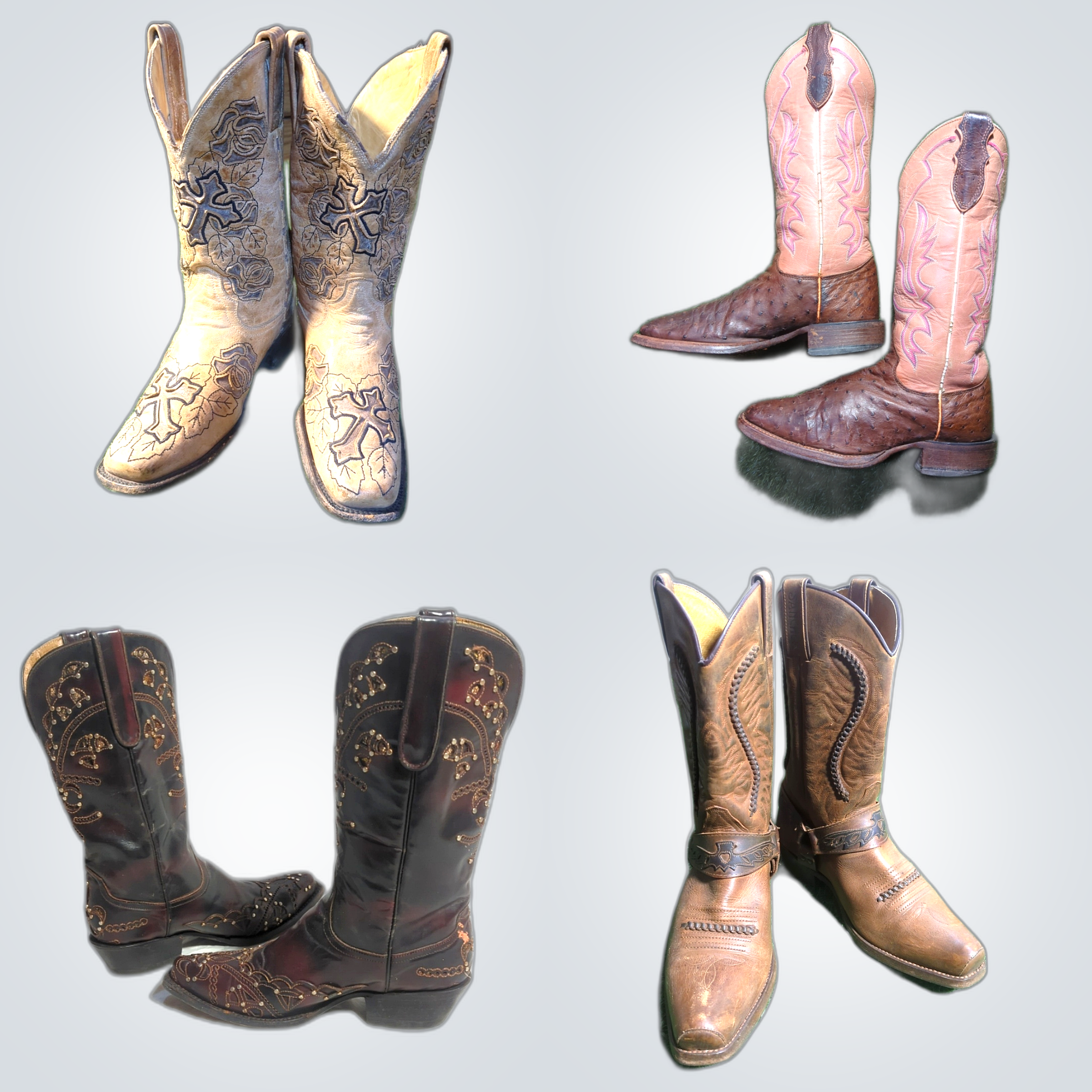 Vintage Cowboy Boots Bundle