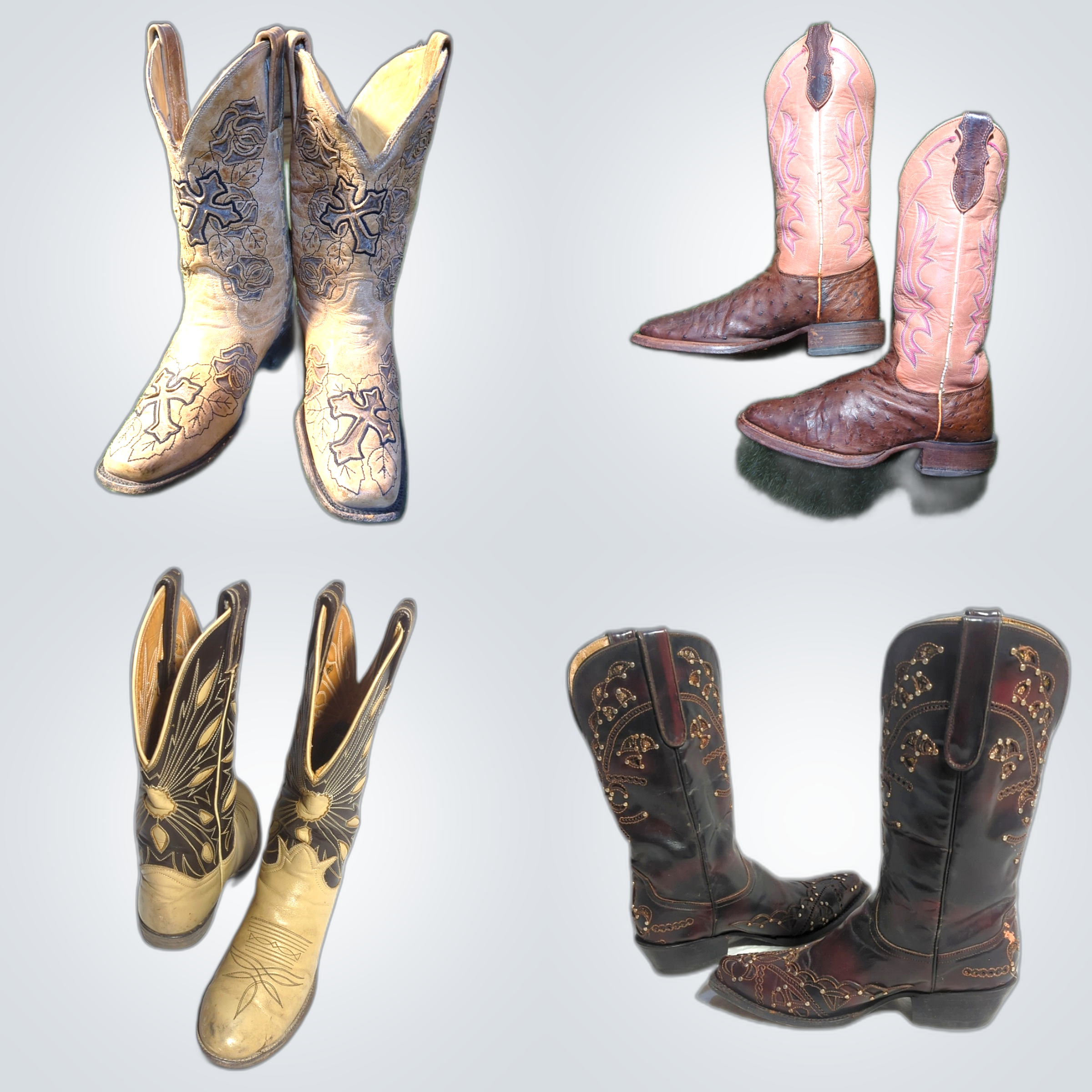 Vintage Cowboy Boots Bundle