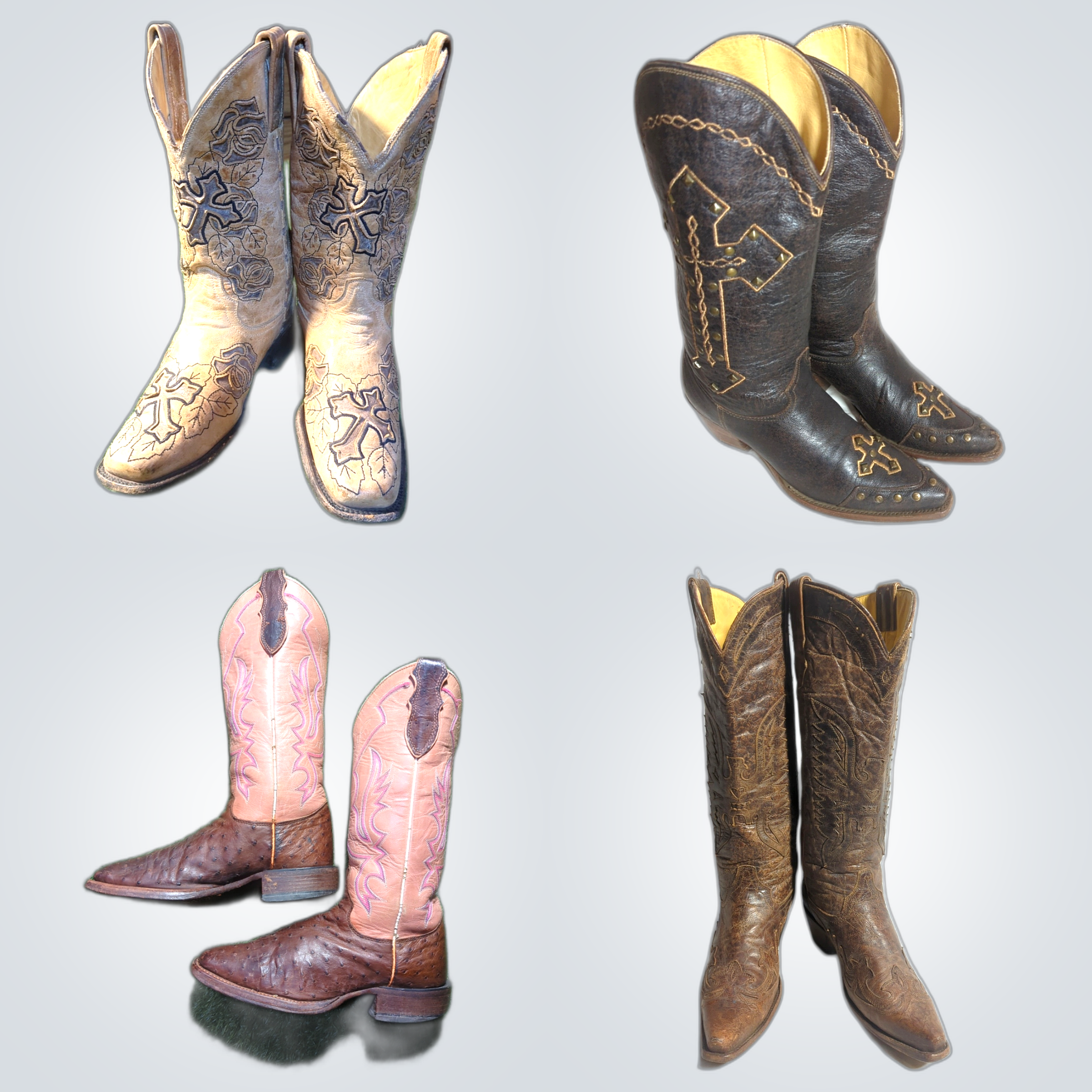 Vintage Cowboy Boots Bundle