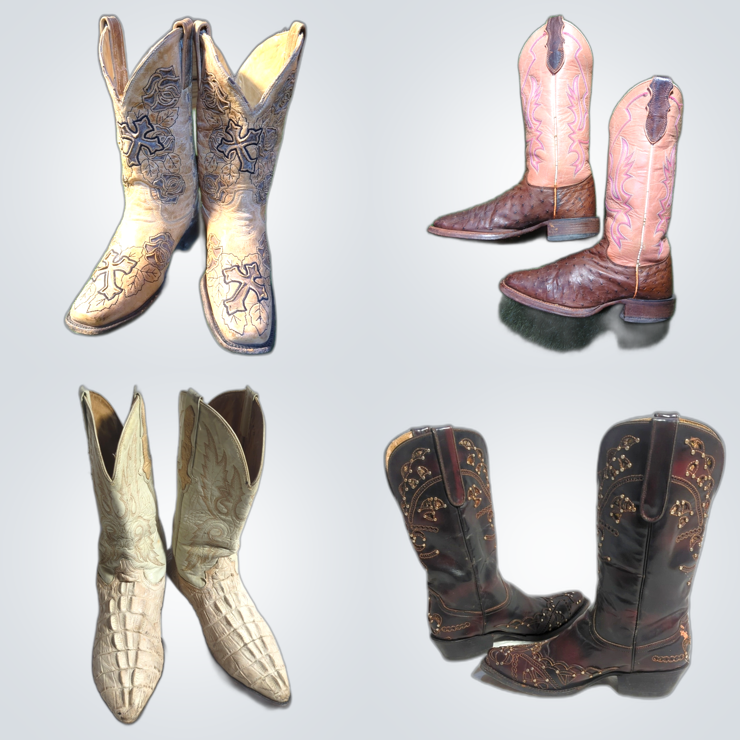 Vintage Cowboy Boots Bundle