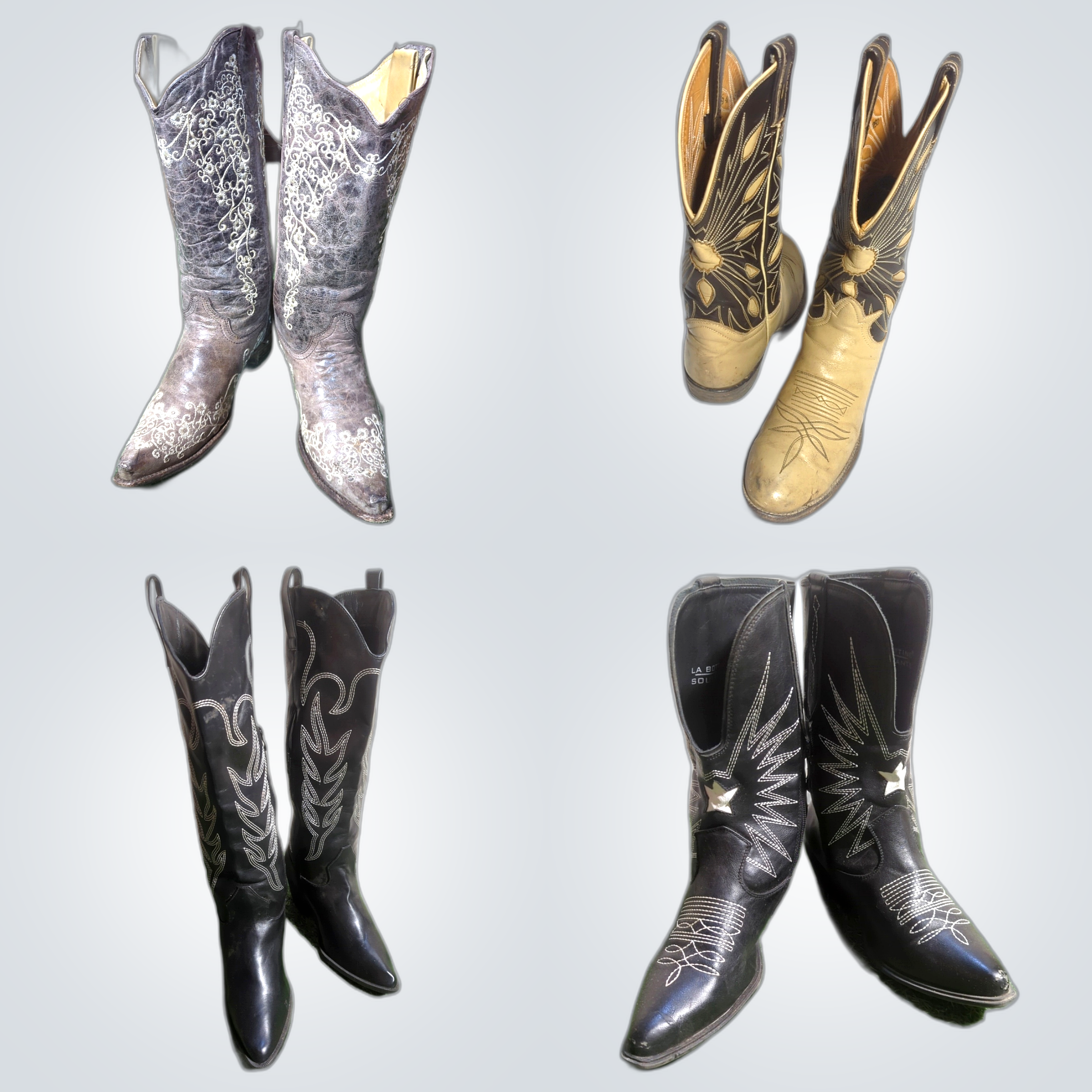 Excellente qualité Bottes de Cowboy Vintage