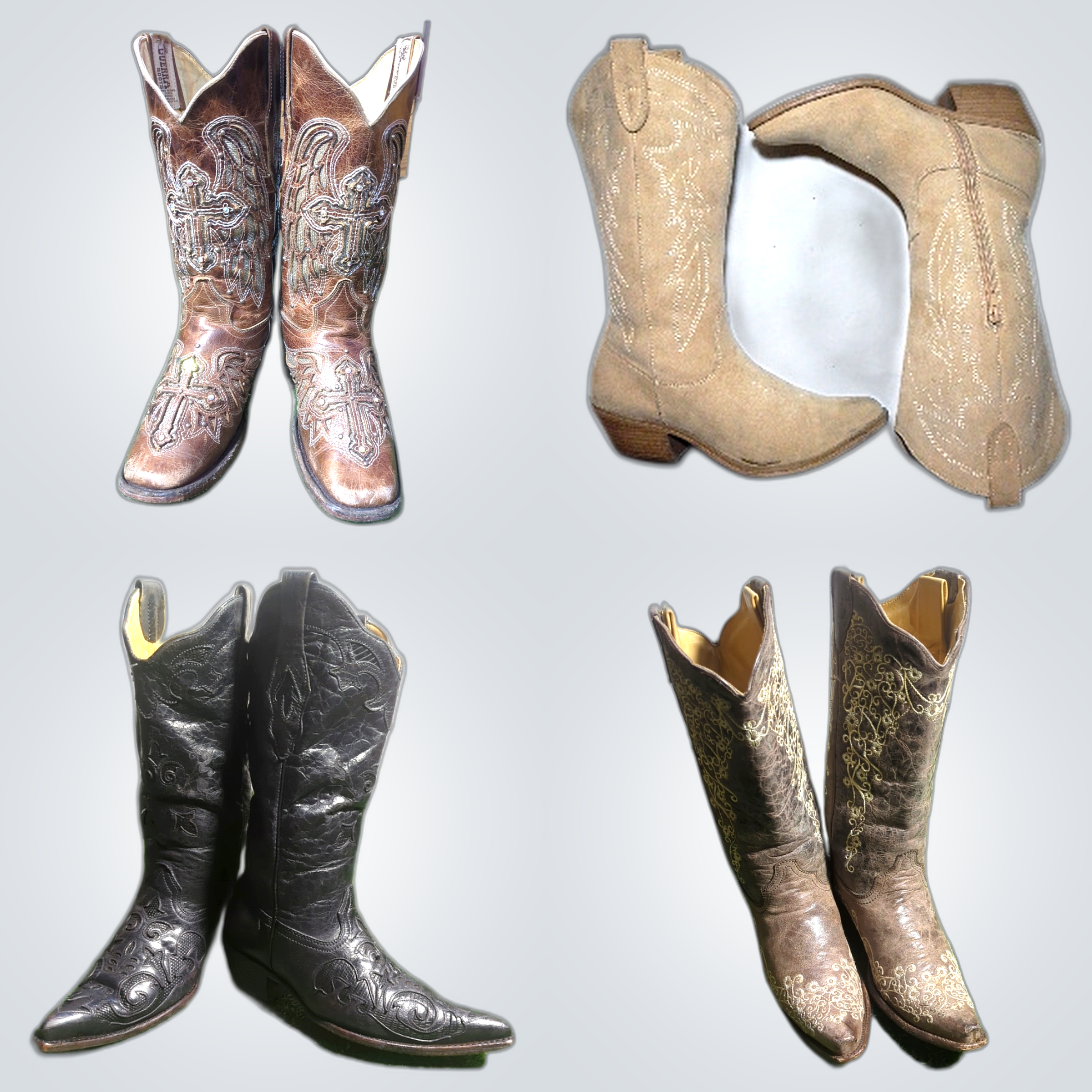 Bottes de cowboy vintage
