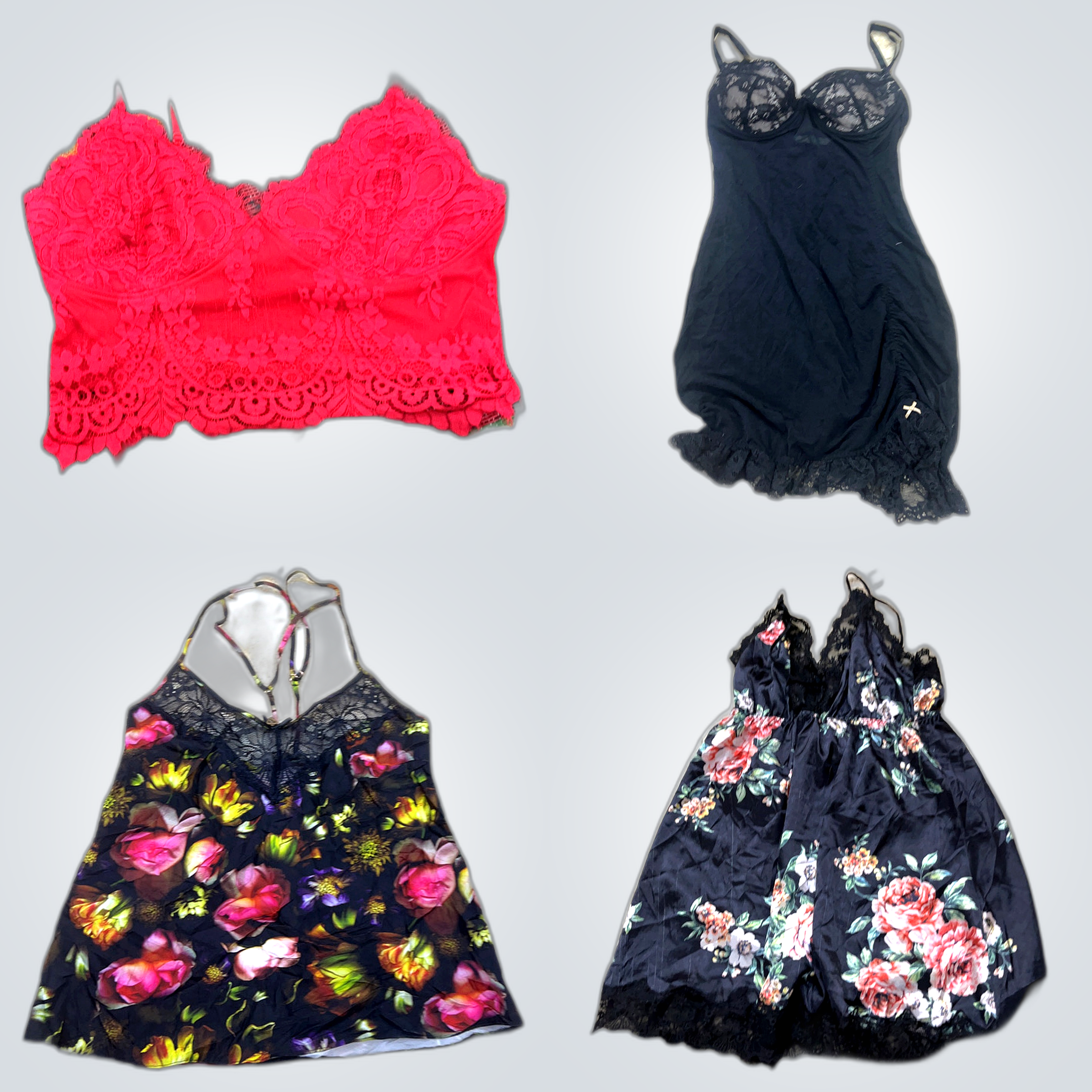 Y2K Floral Lace Dress