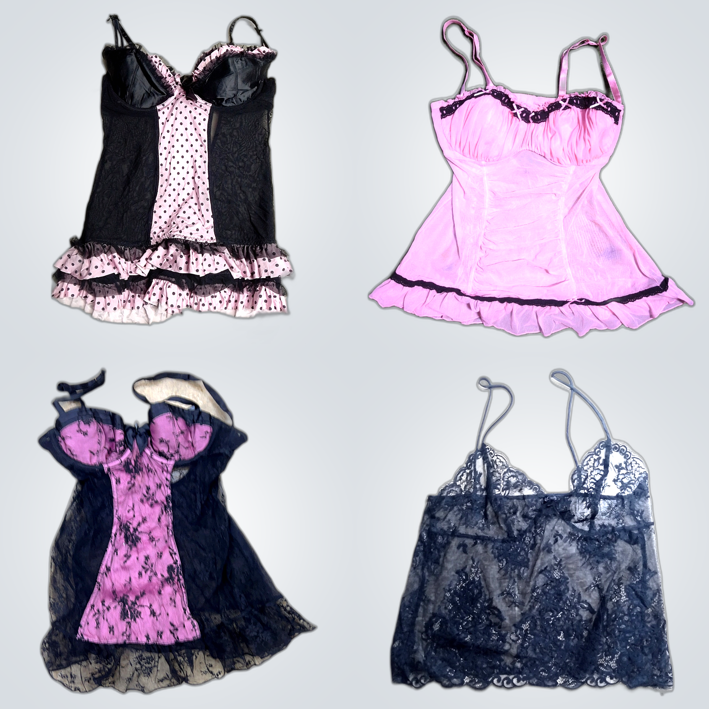 La Senza Y2K Spitze Trim Spaghetti-Top