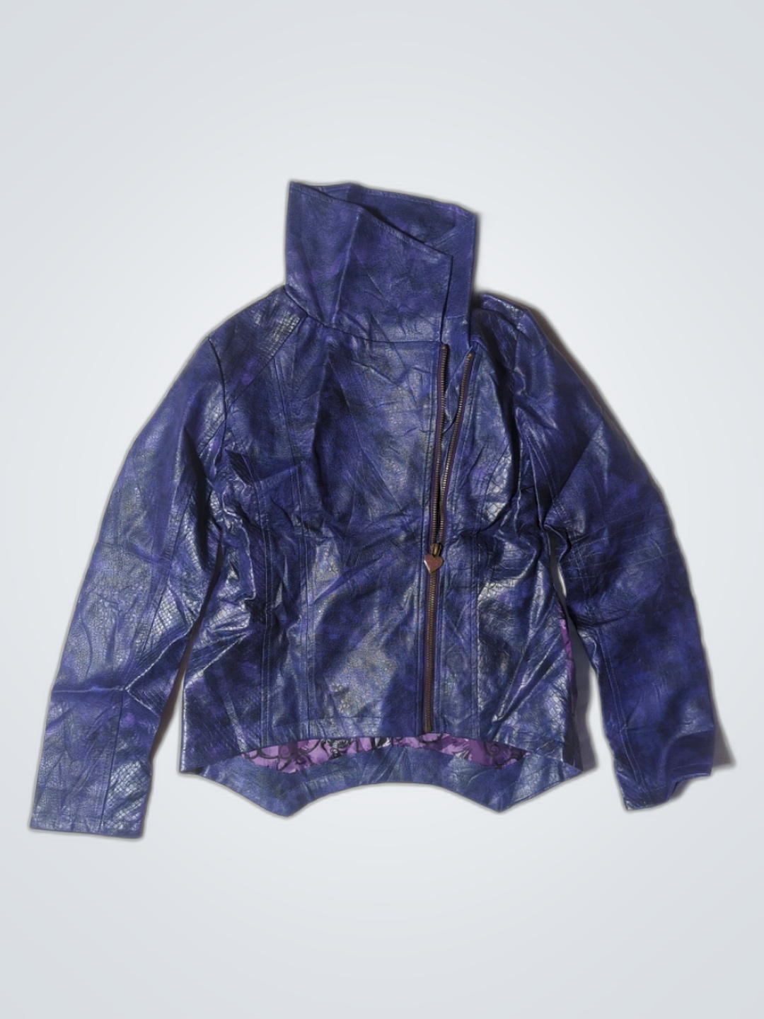 Veste en cuir violette Disney