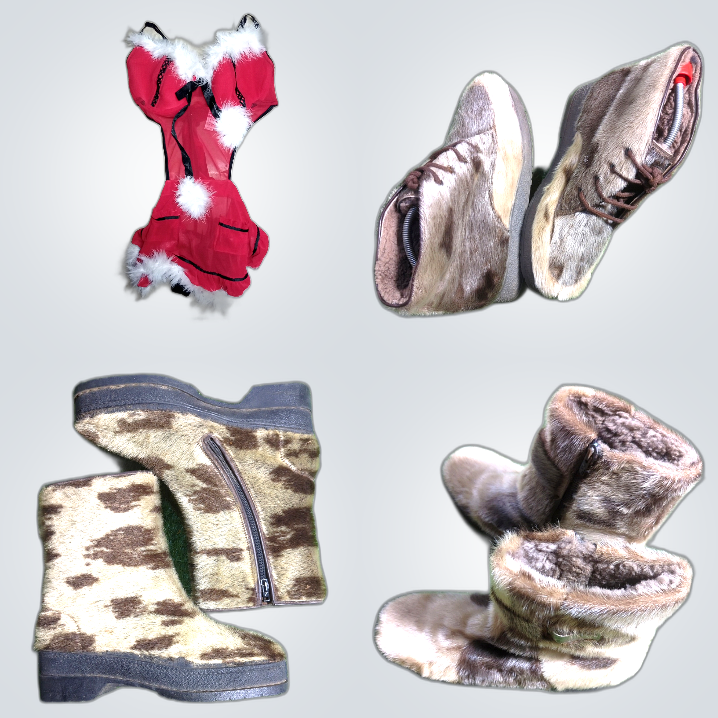 Fell gefütterte Knöchelstiefel