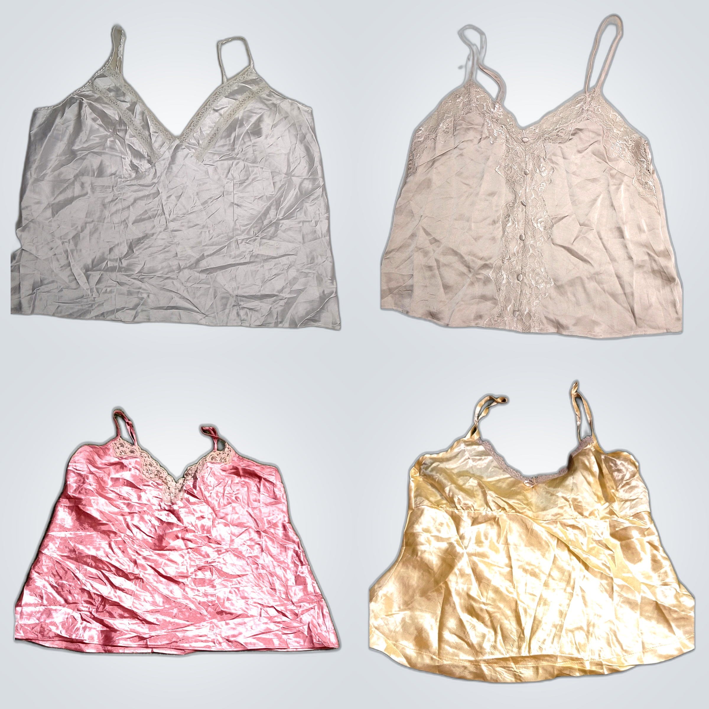 Vintage Satin Lace Camisoles