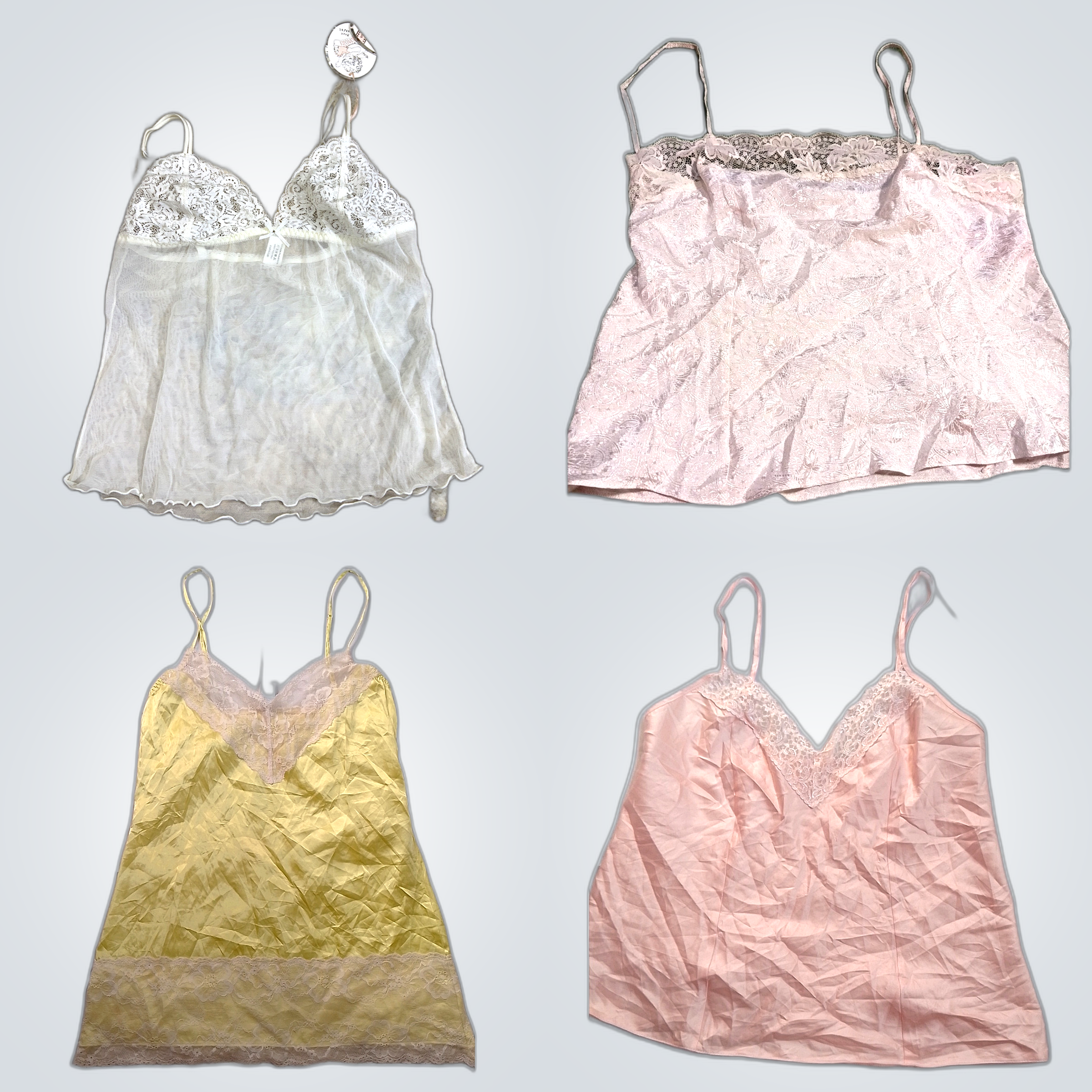 Y2K Lace Trim Camisoles