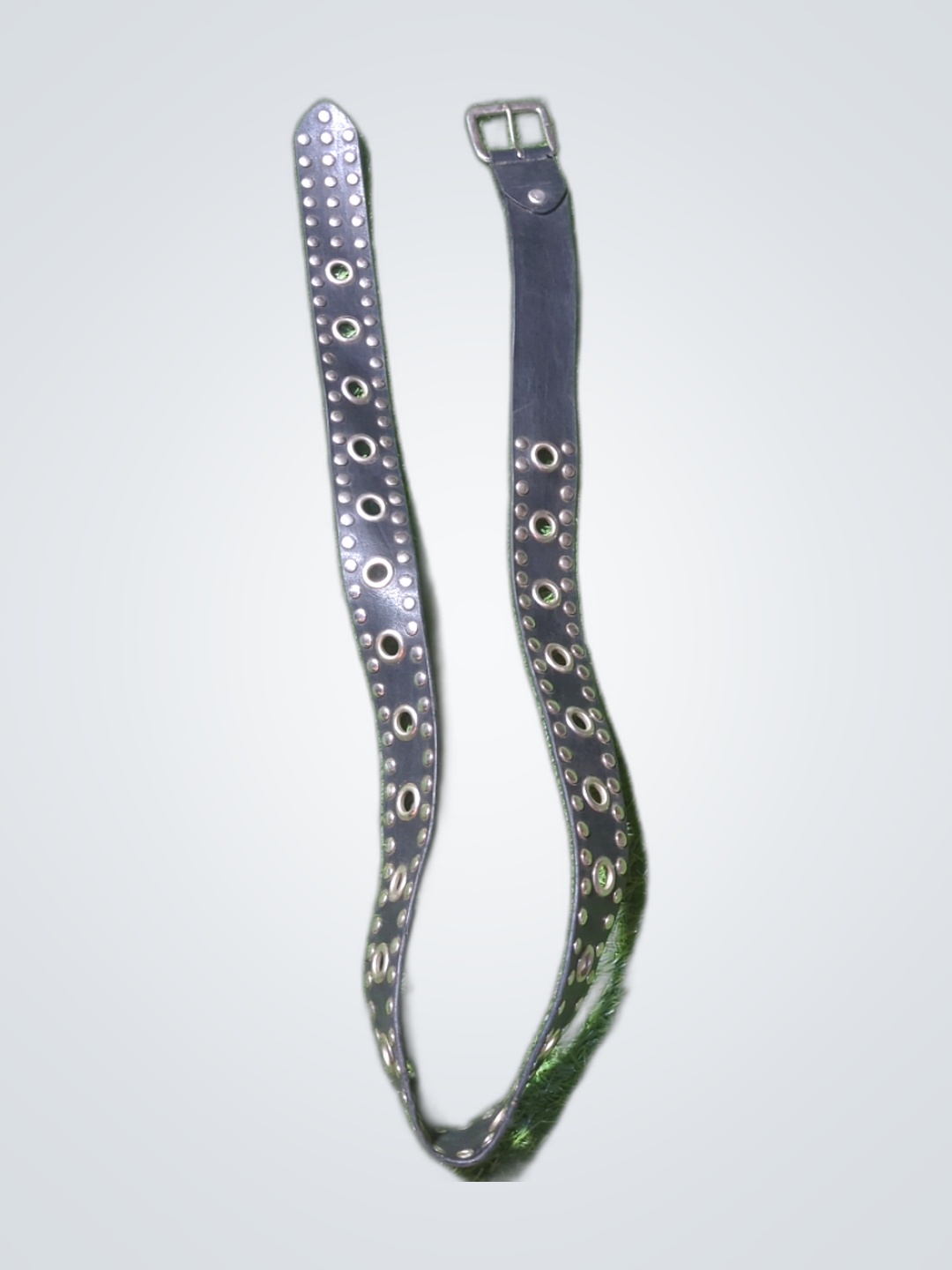 Leather Belt with Metal Studs