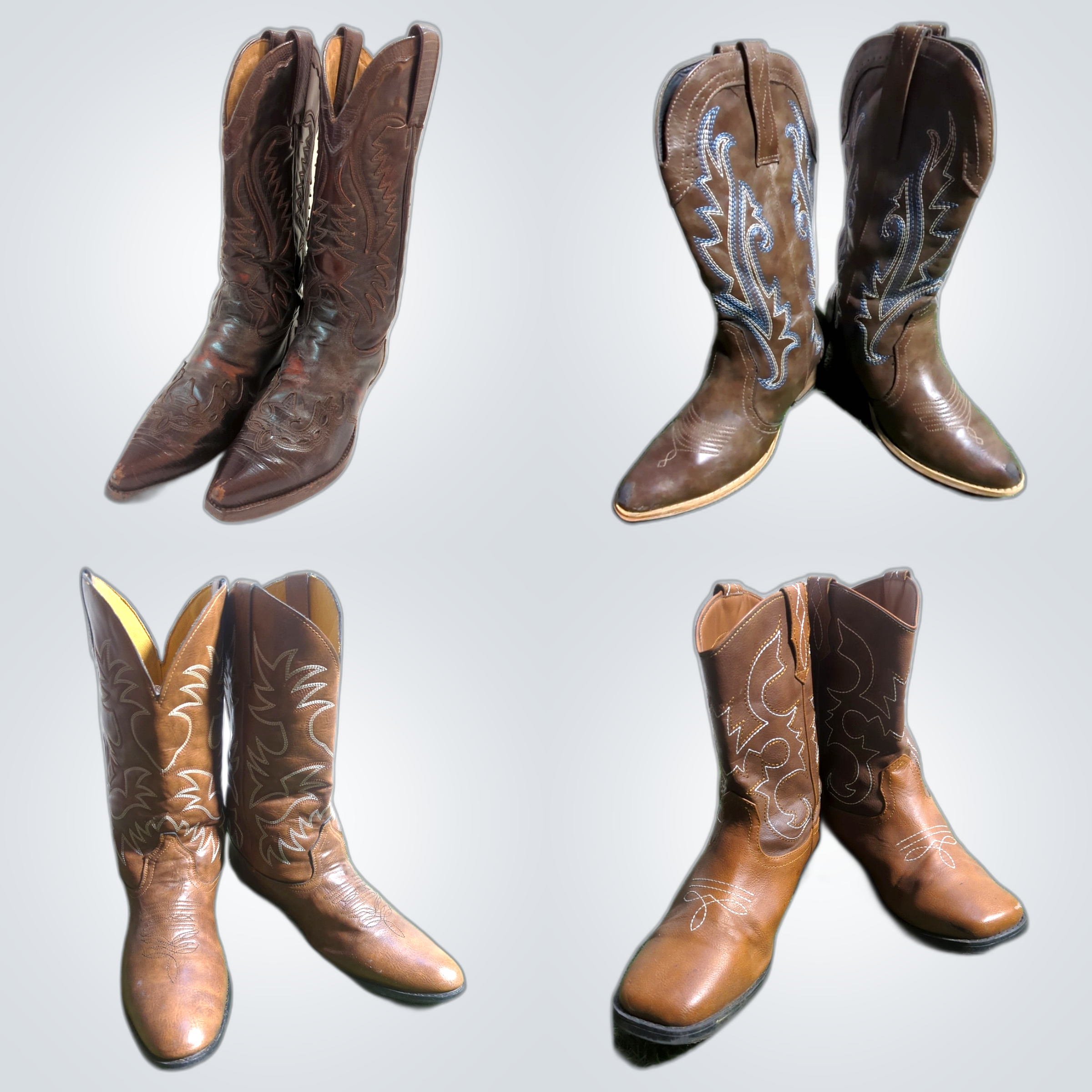 Vintage Cowboy Boots Bundle