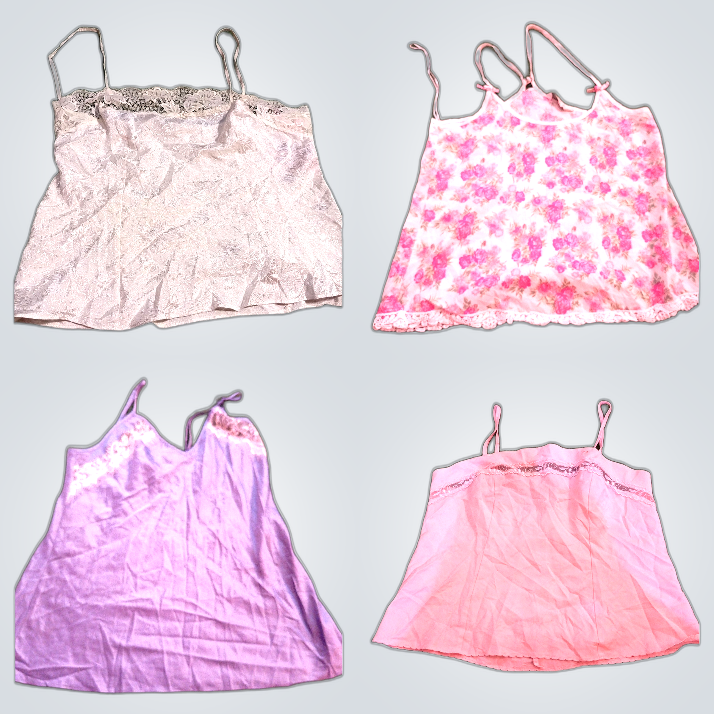 Y2K Lace Trim Camisoles